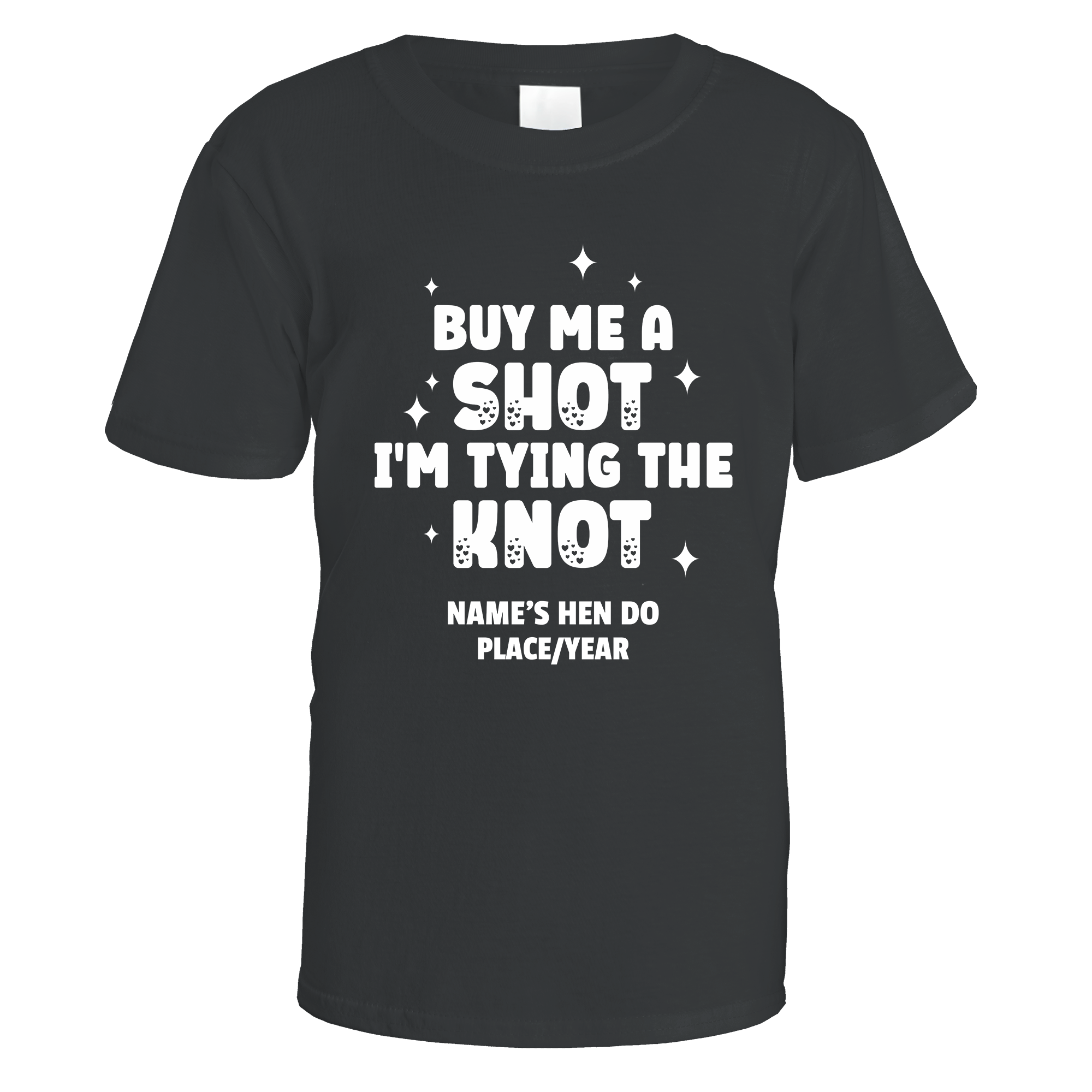 Buy Me a Shot I'm Tying the Knot Hen Do T-Shirt