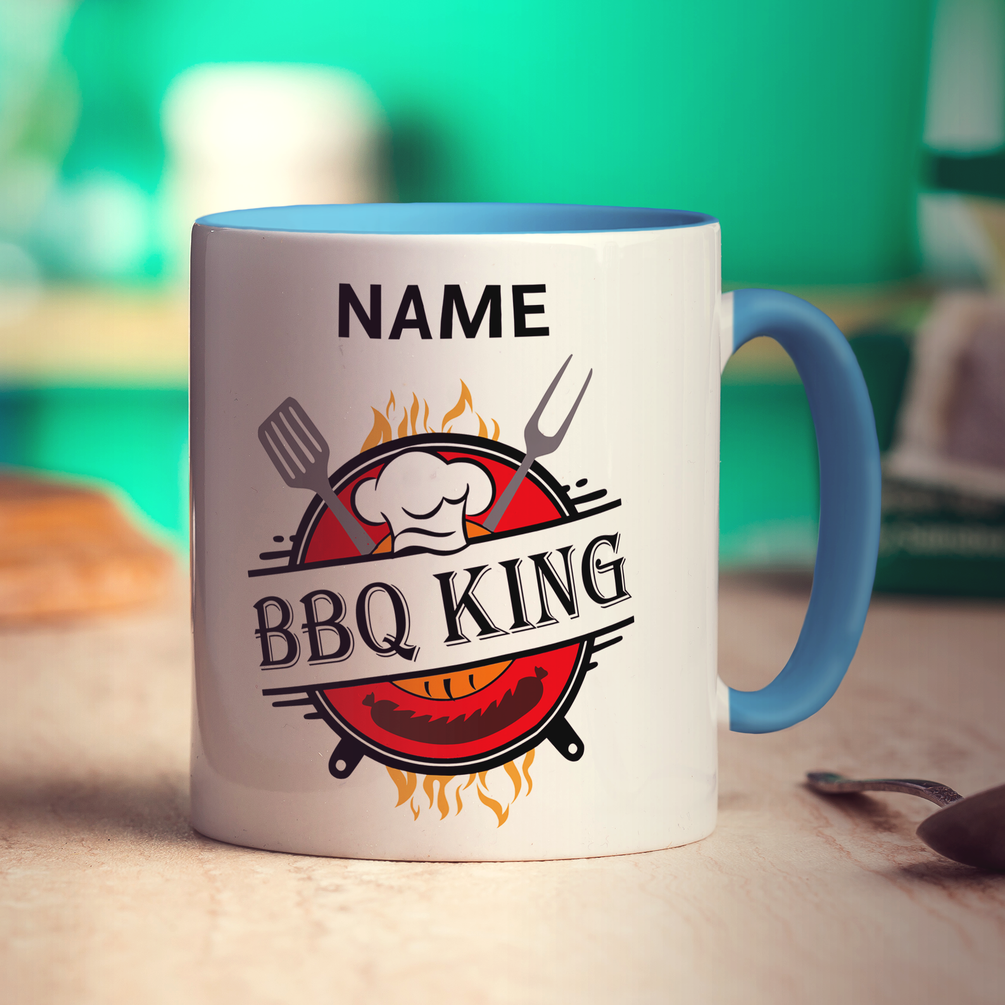 BBQ King Name Mug