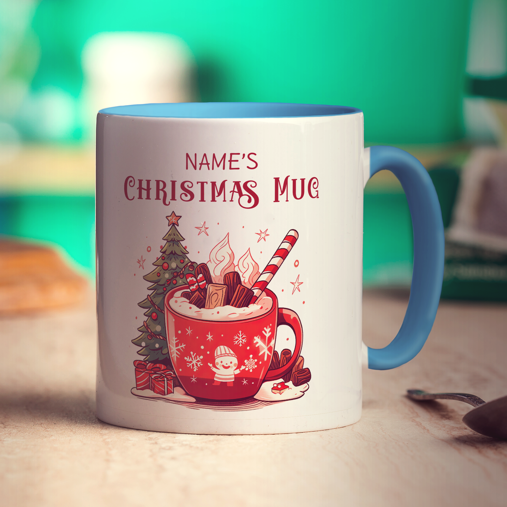 Christmas Hot Chocolate Name Mug