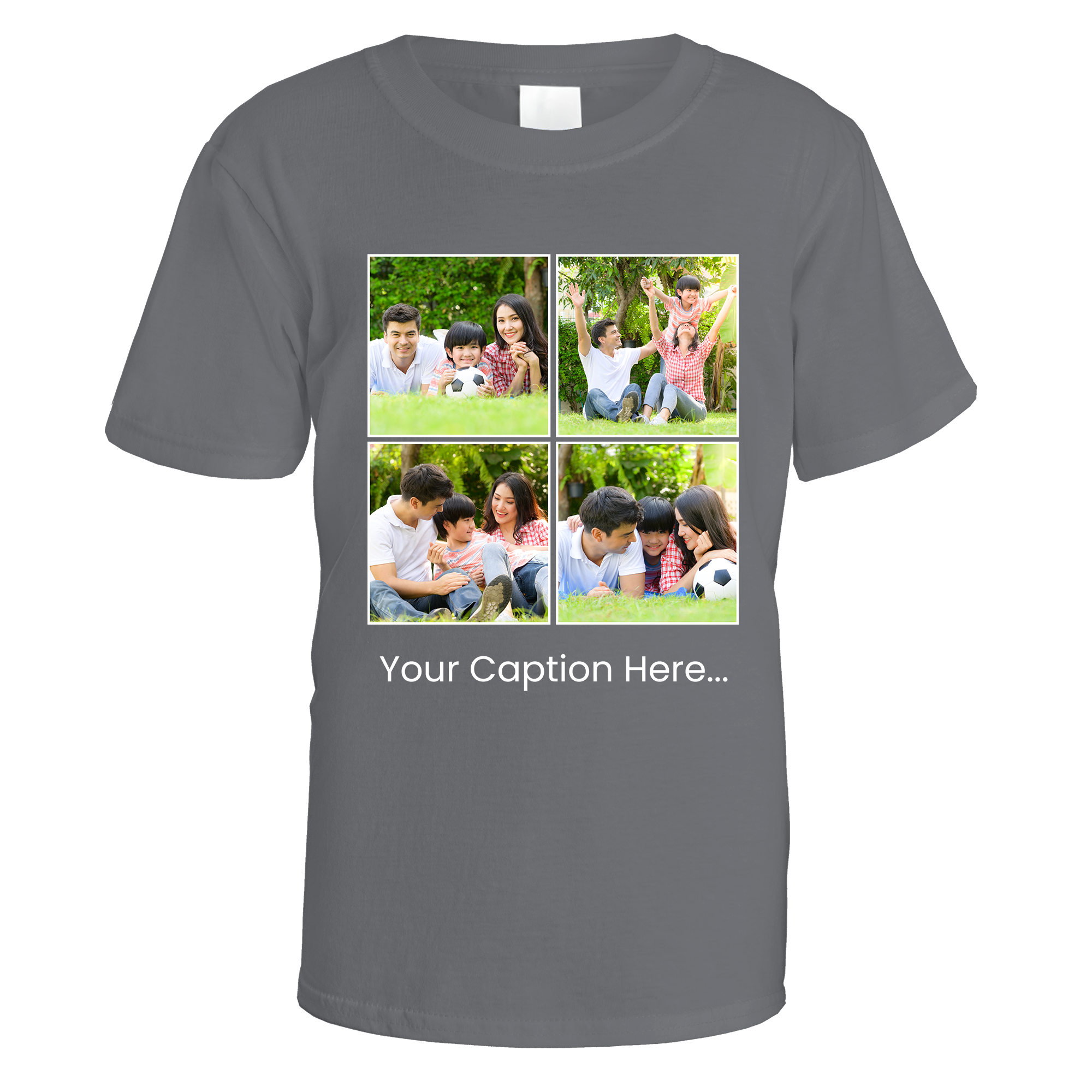 Photo Grid and Caption T-Shirt