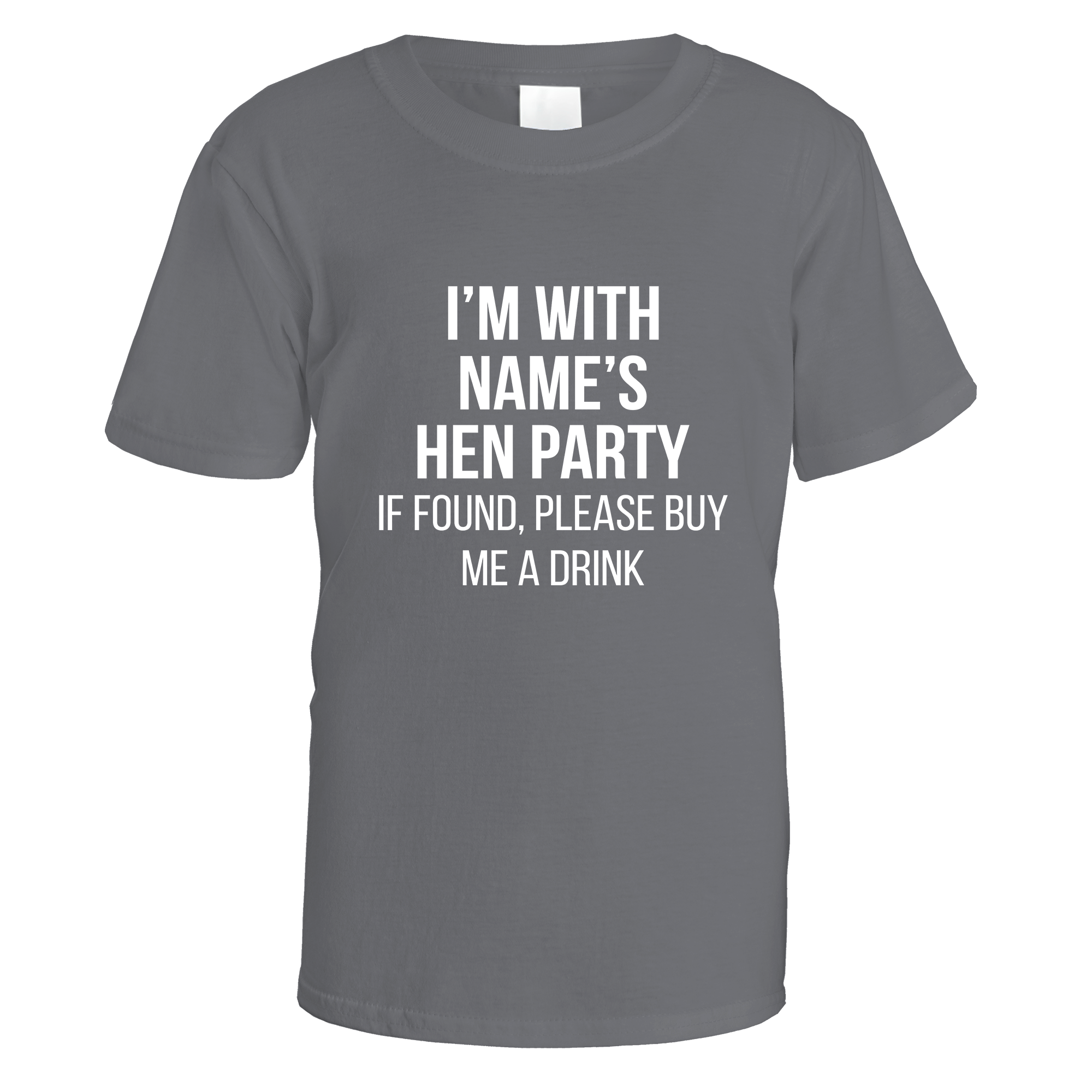 I'm With Name's Hen Party T-Shirt