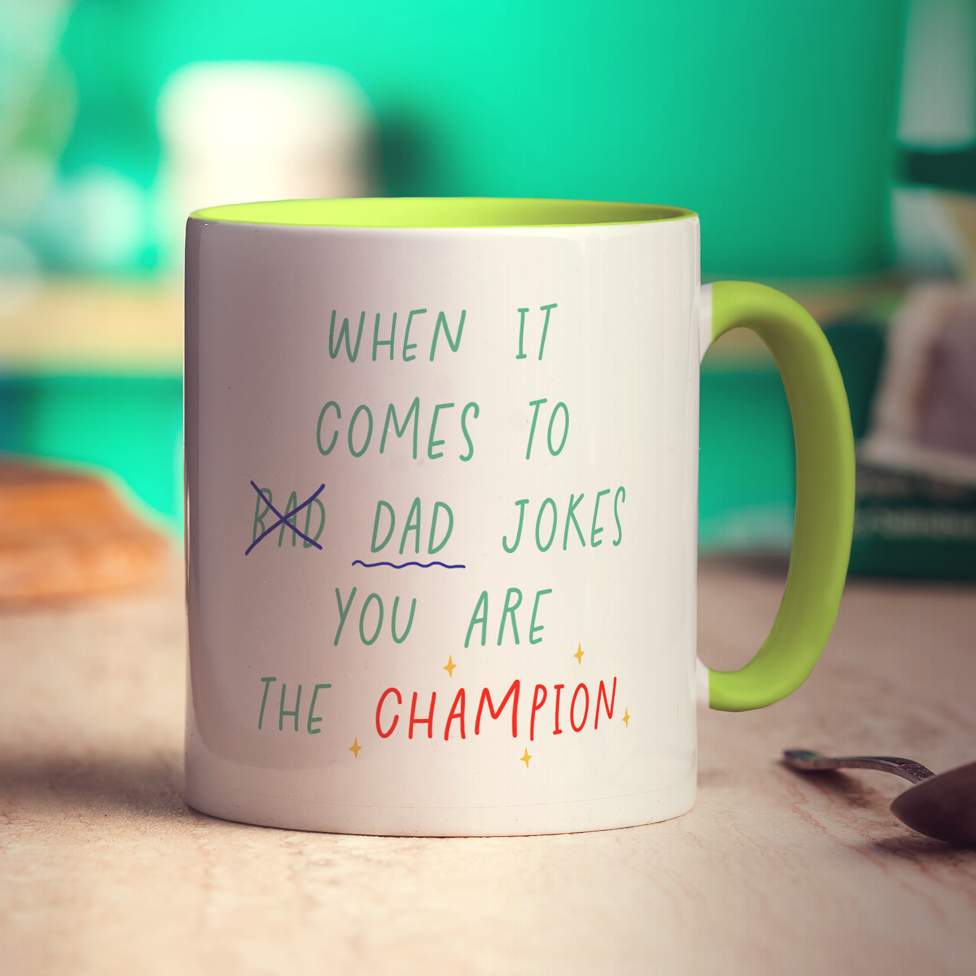 When it Comes to Dad Jokes, You are the Champion Photo Mug