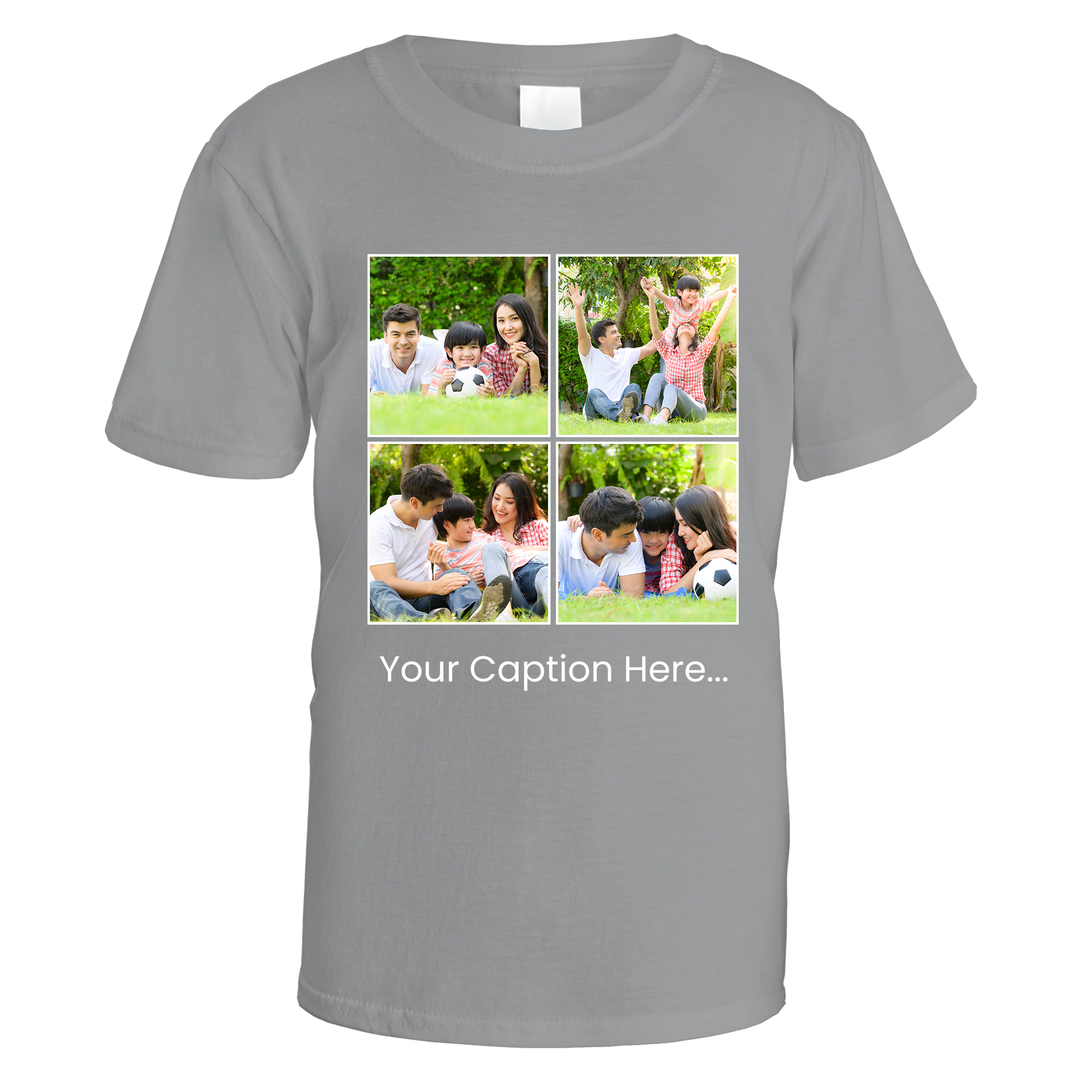 Photo Grid and Caption T-Shirt