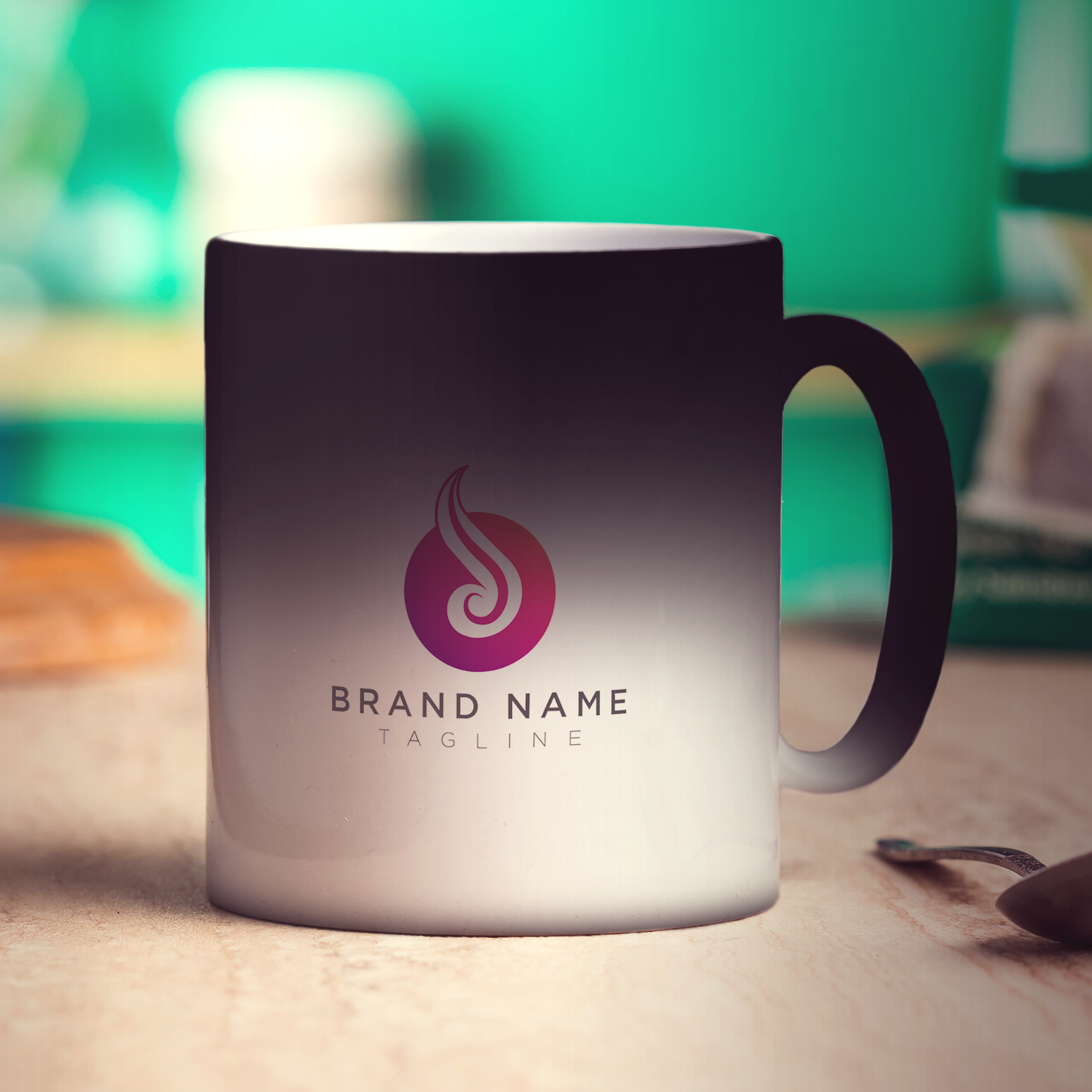 Double Sided Logo Print Mug