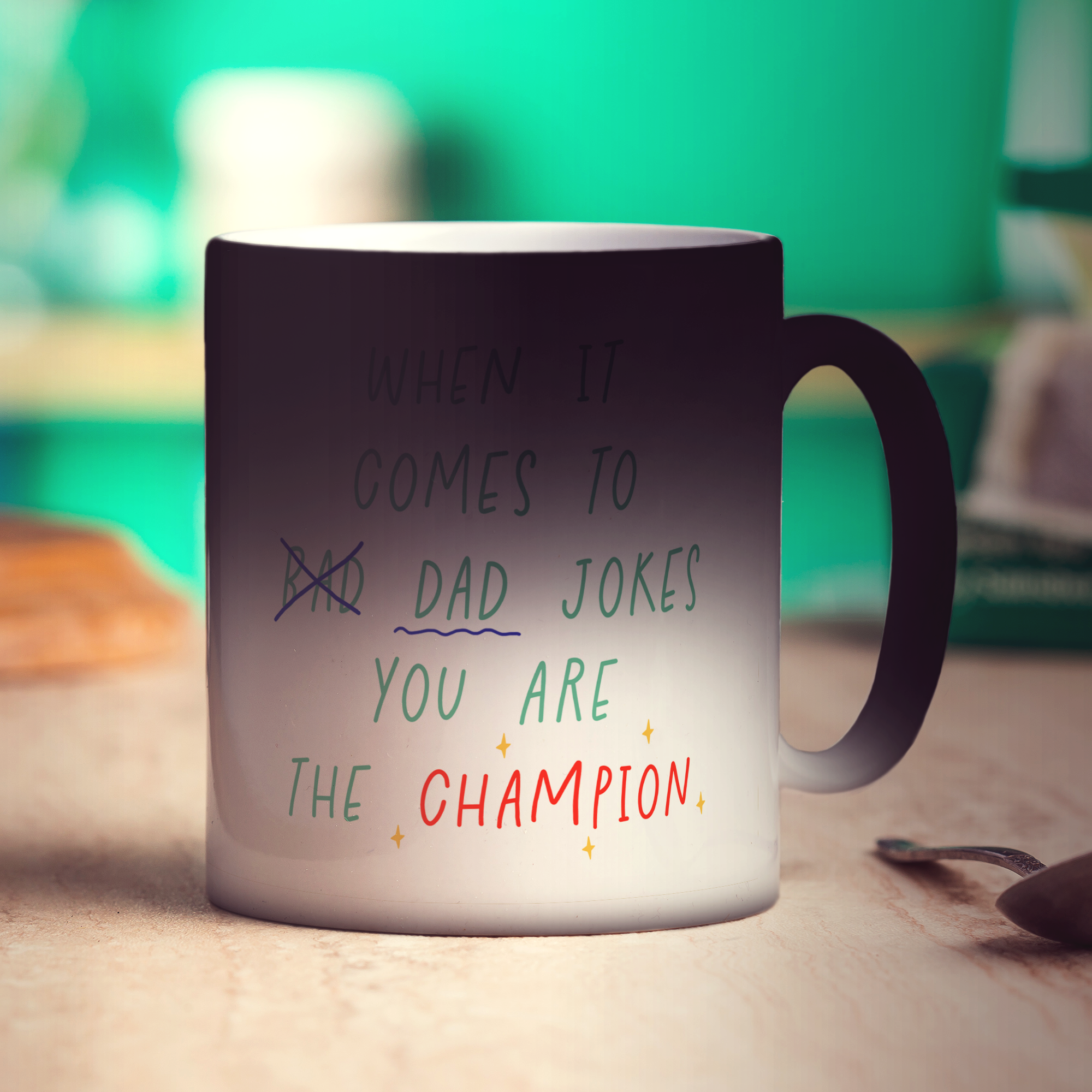 When it Comes to Dad Jokes, You are the Champion Photo Mug
