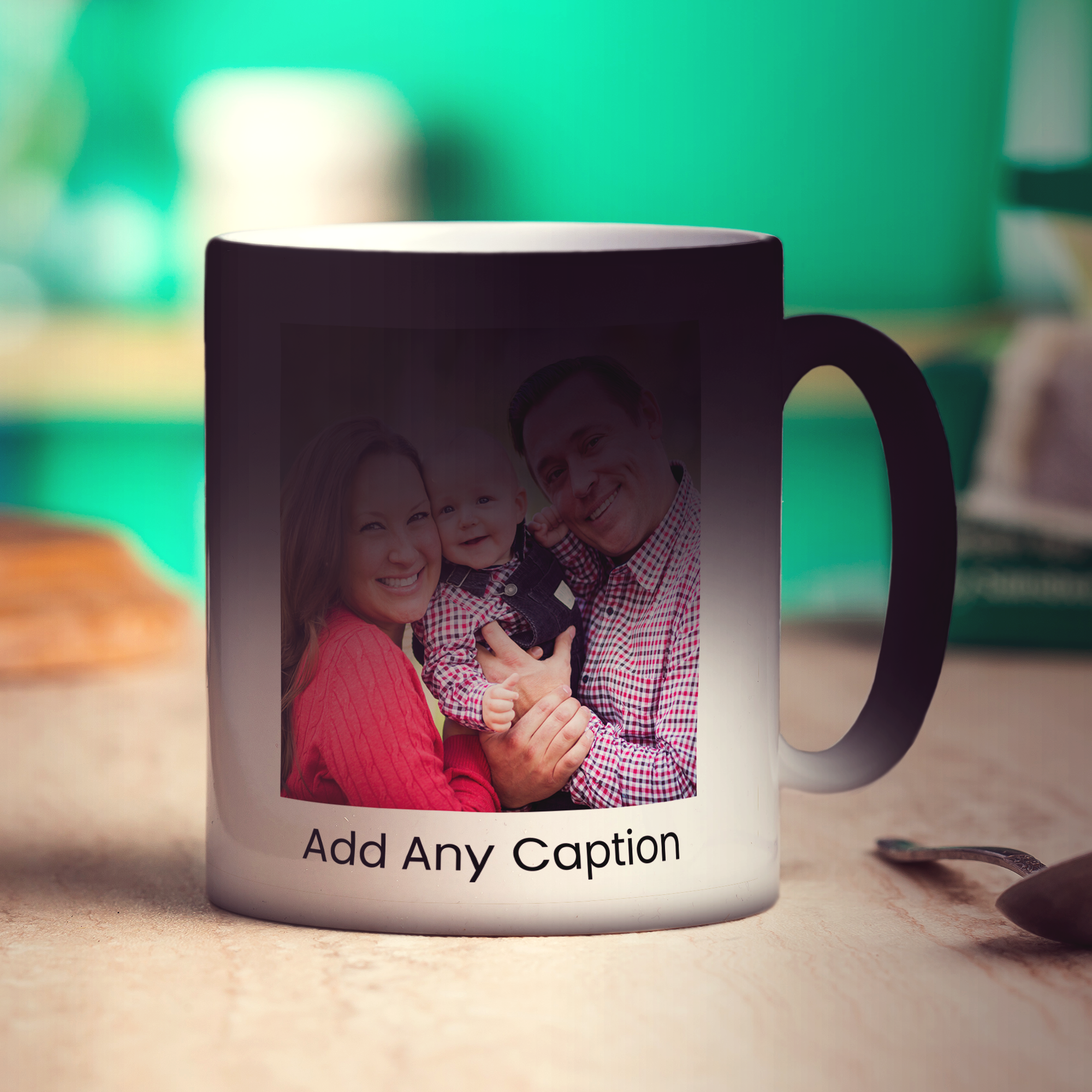 Magic Heat Sensitive Photo and Caption Mug