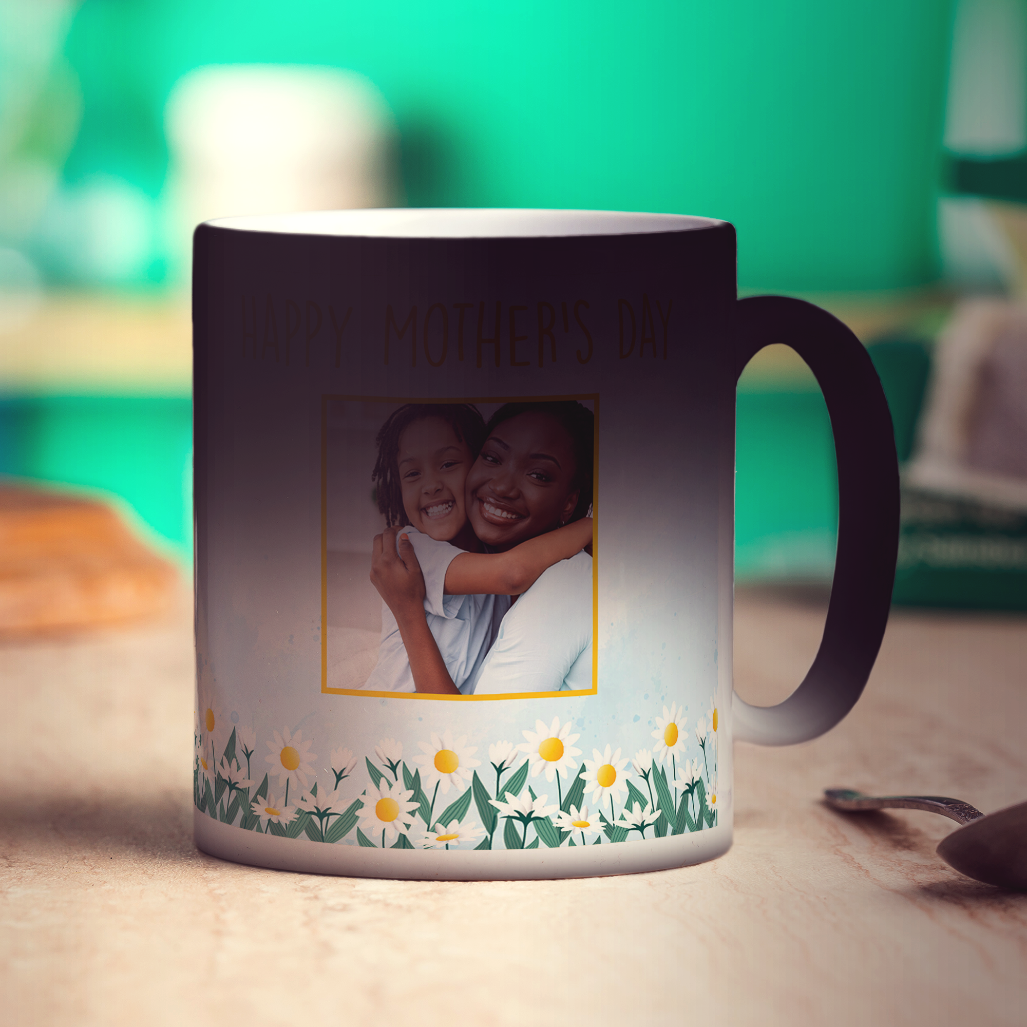 Mother's Day Flower Photo Mug - Standard 330ml (11oz) / Magic Mug