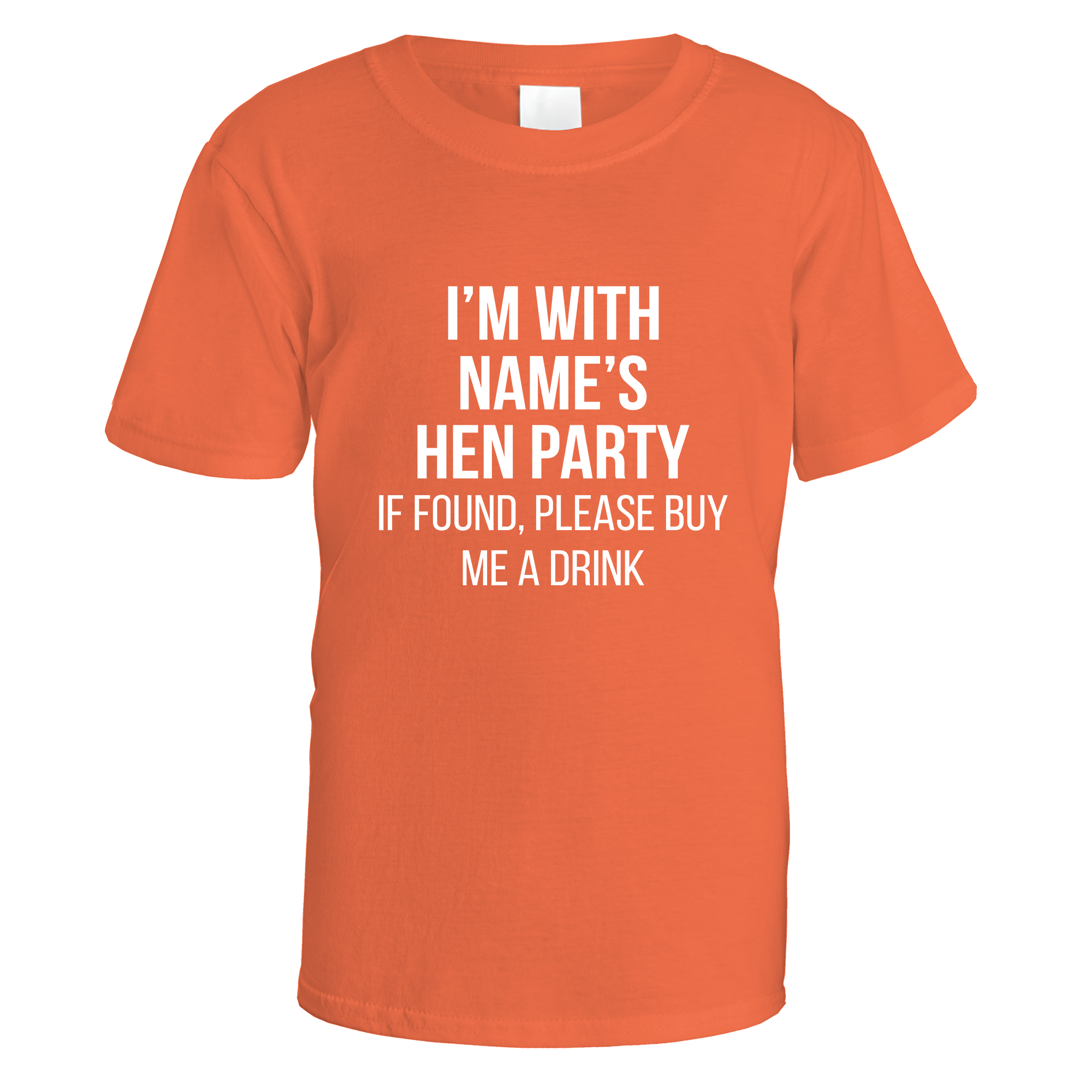 I'm With Name's Hen Party T-Shirt
