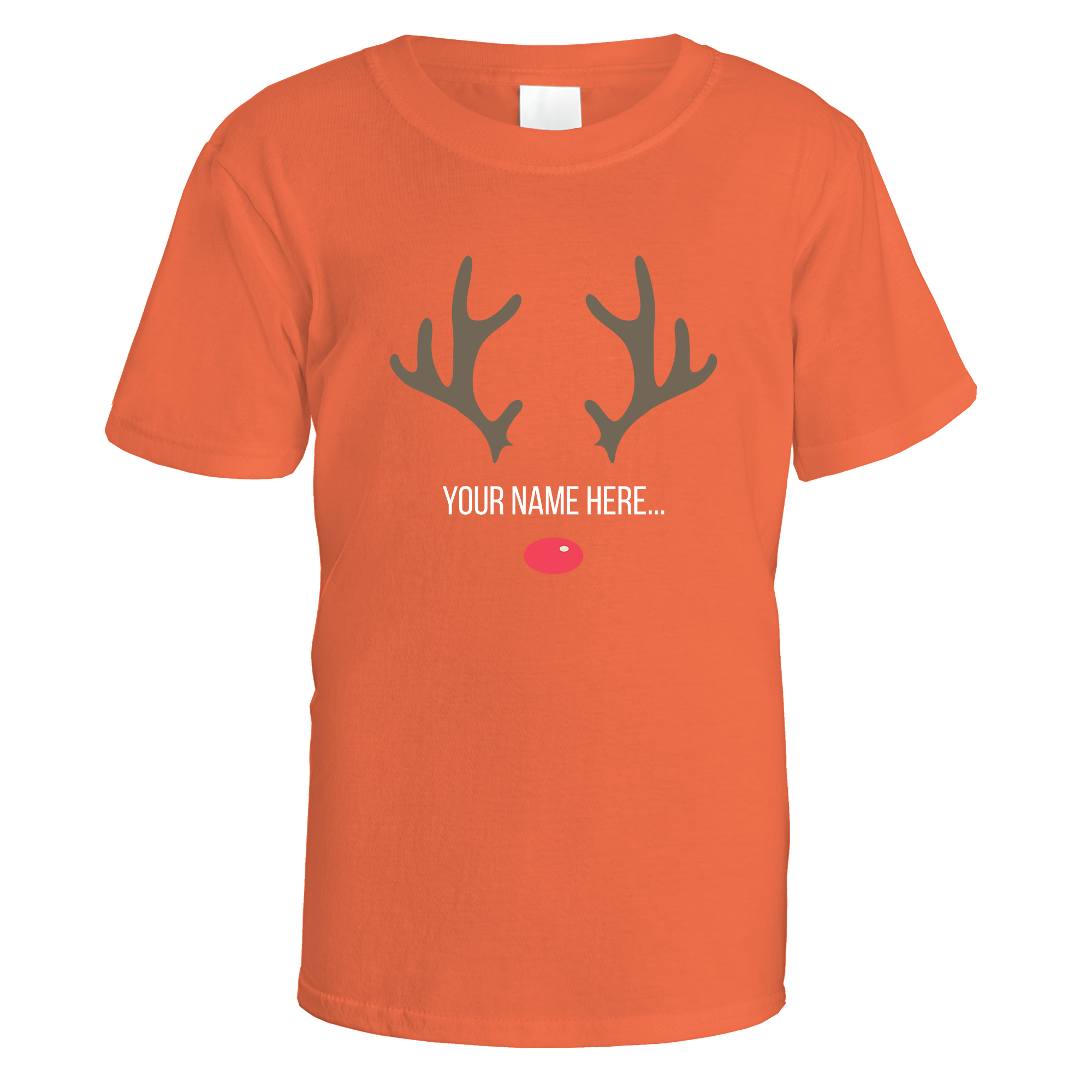Festive Reindeer Name Personalised T-Shirt