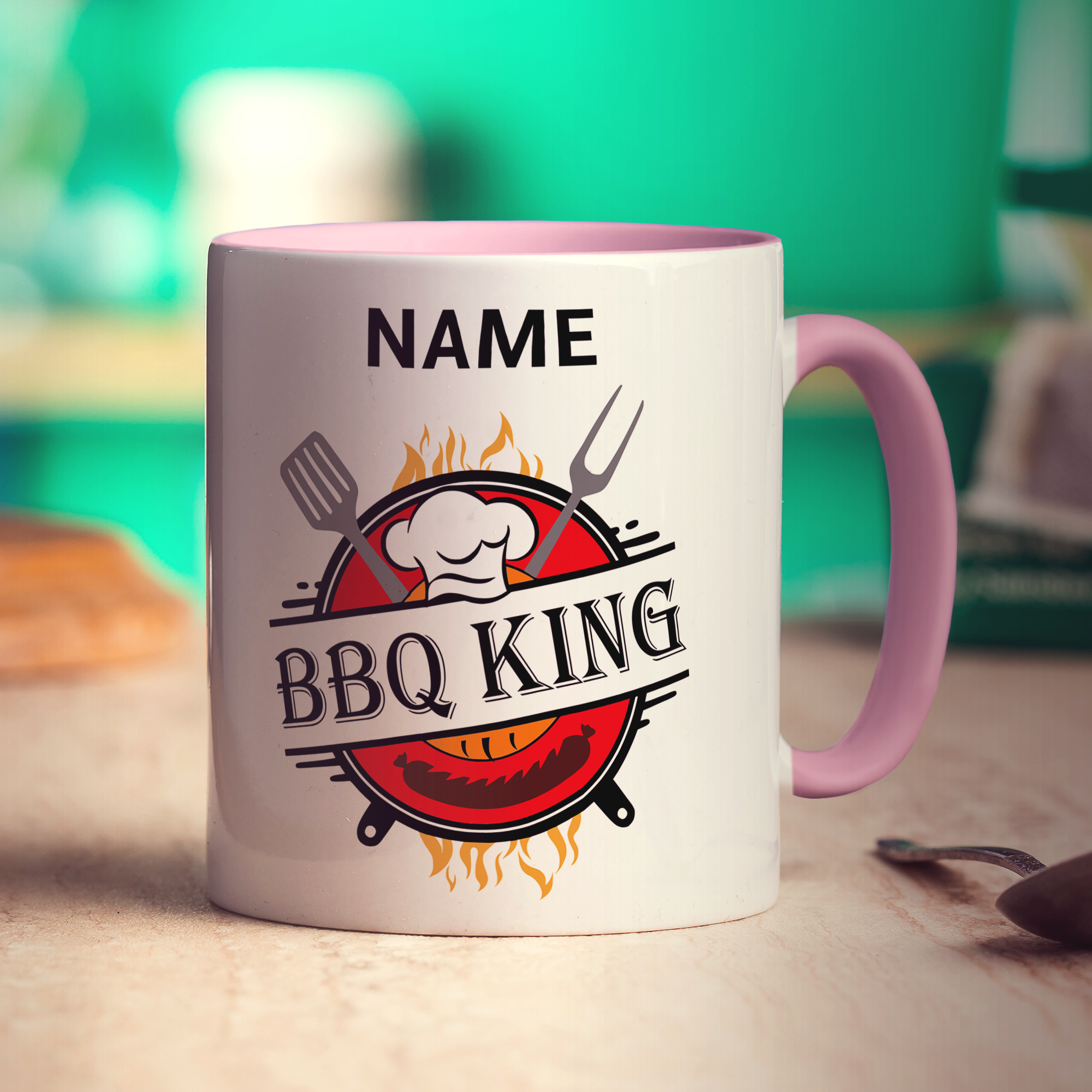 BBQ King Name Mug