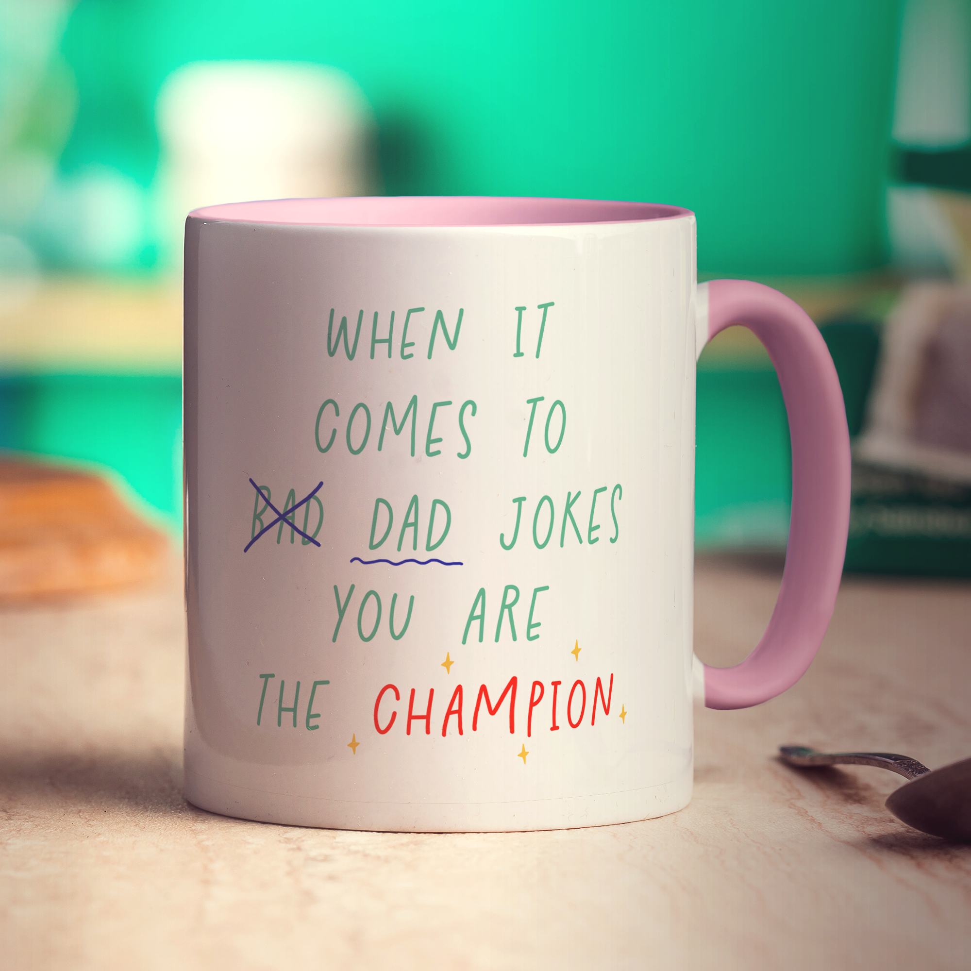 When it Comes to Dad Jokes, You are the Champion Photo Mug