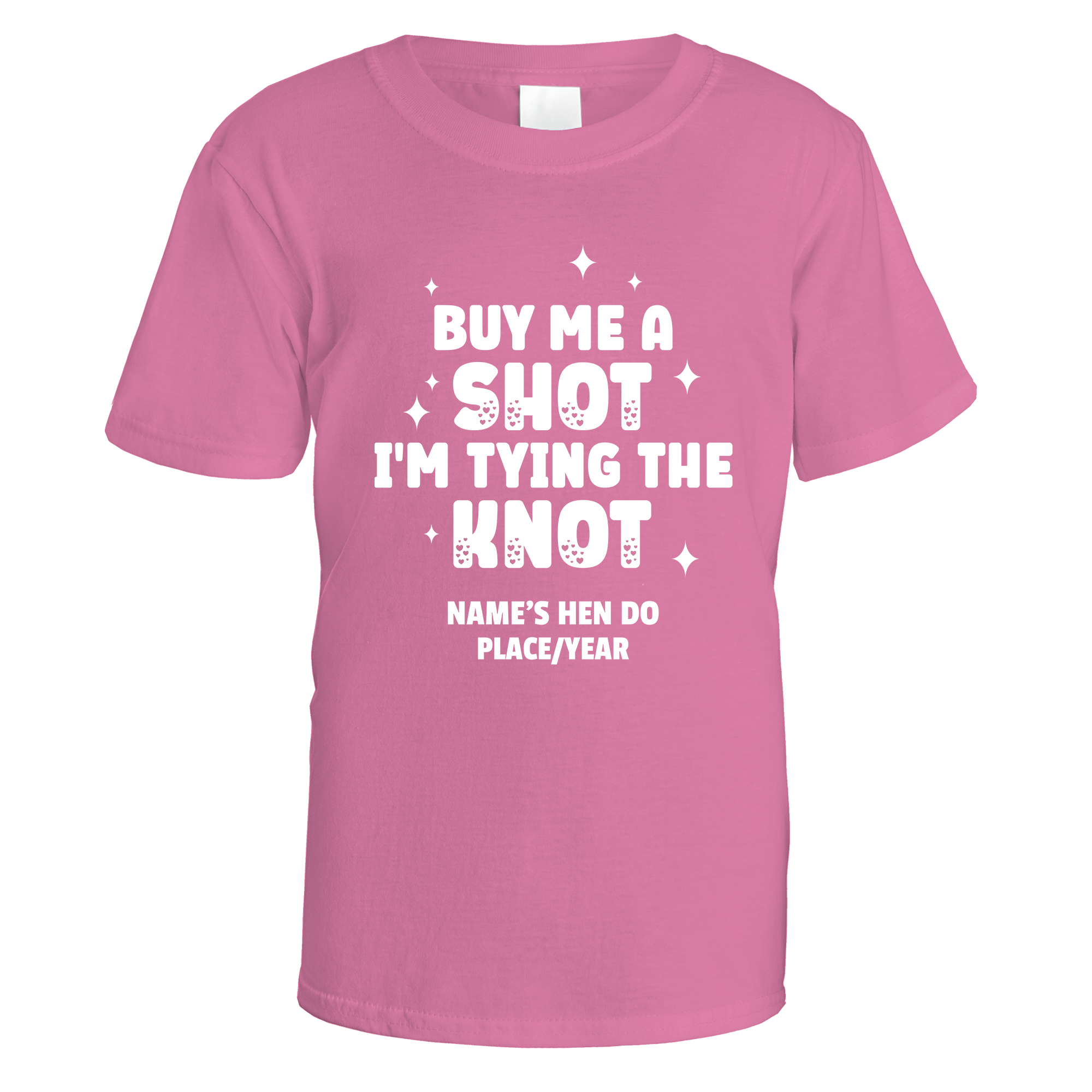 Buy Me a Shot I'm Tying the Knot Hen Do T-Shirt