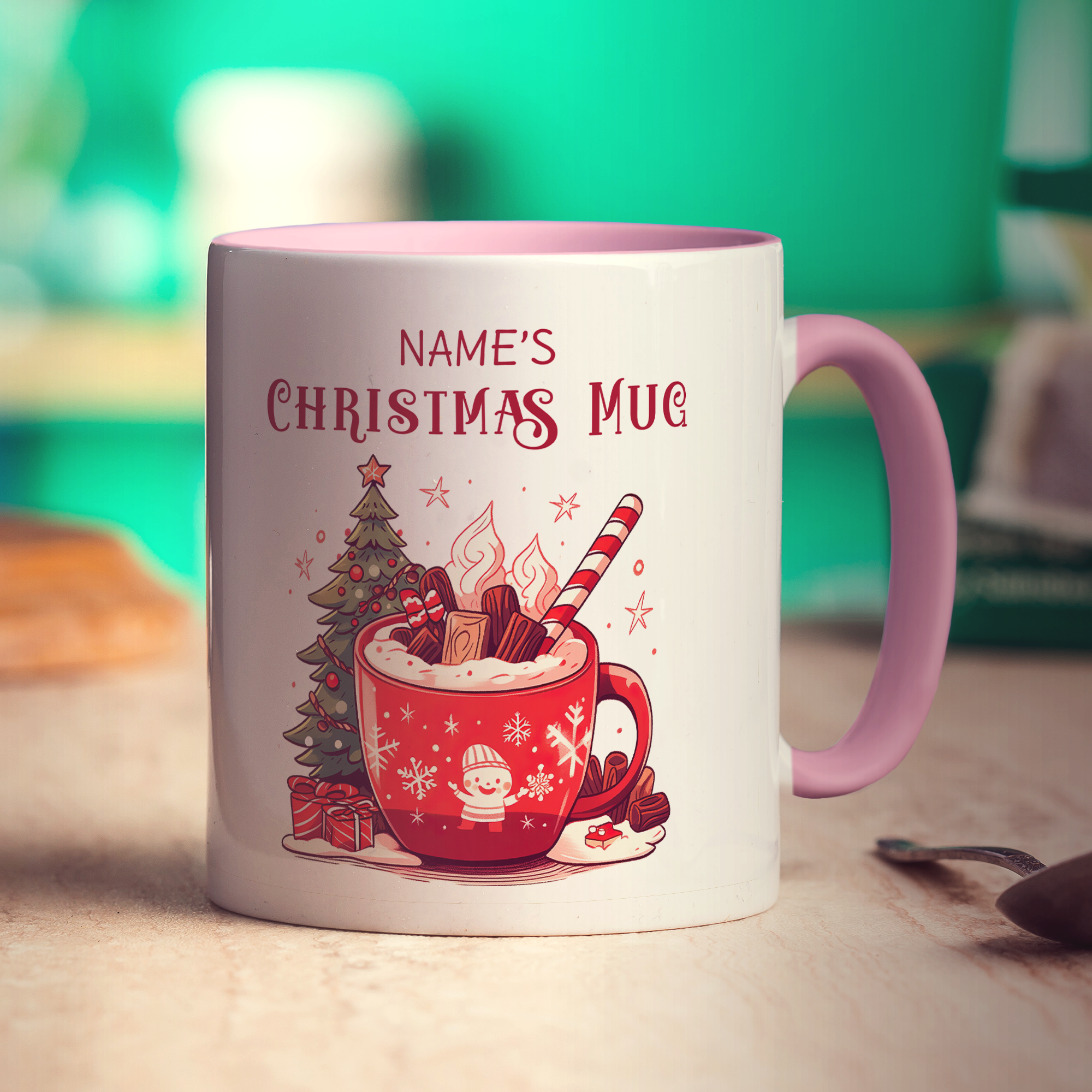 Christmas Hot Chocolate Name Mug