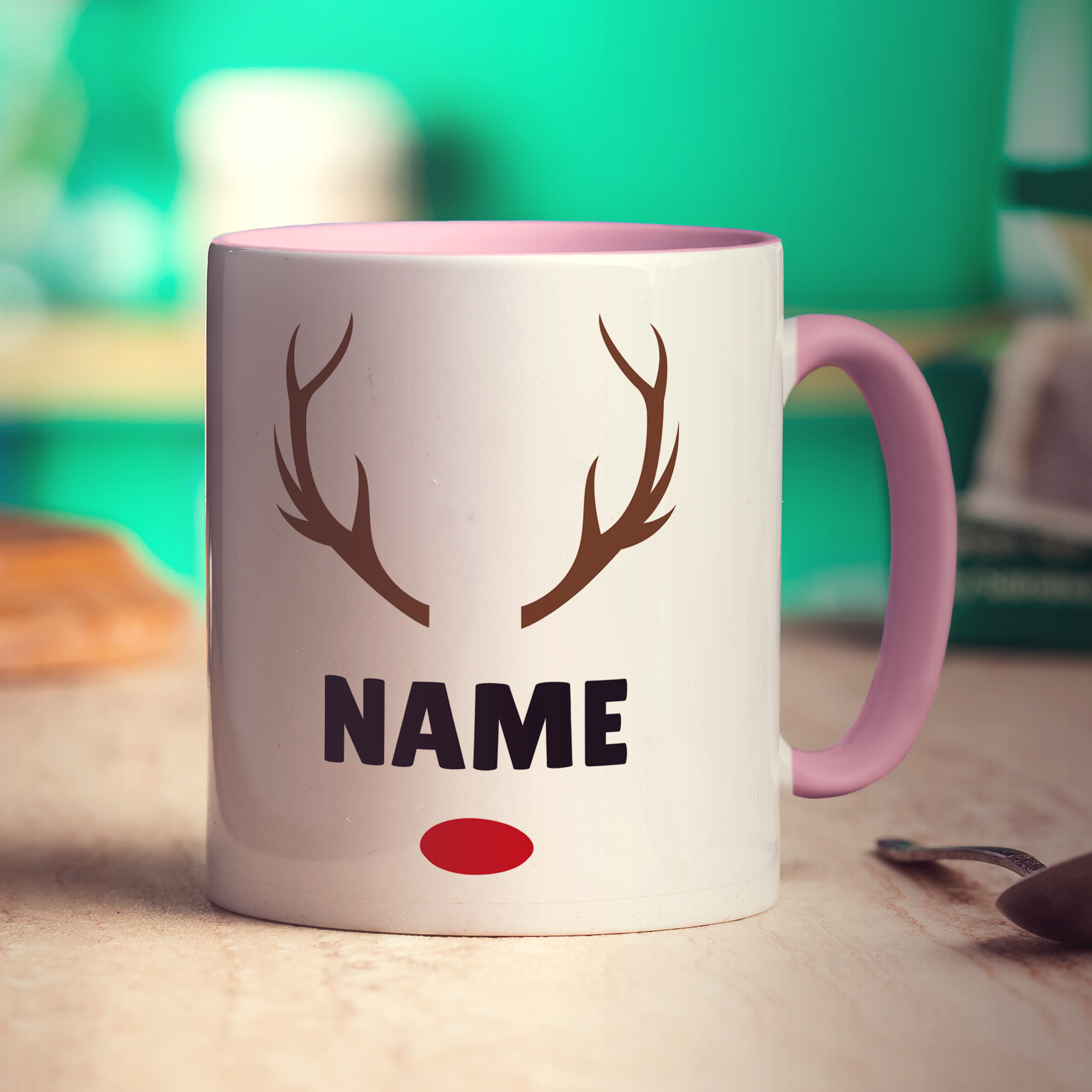 Reindeer Name Mug