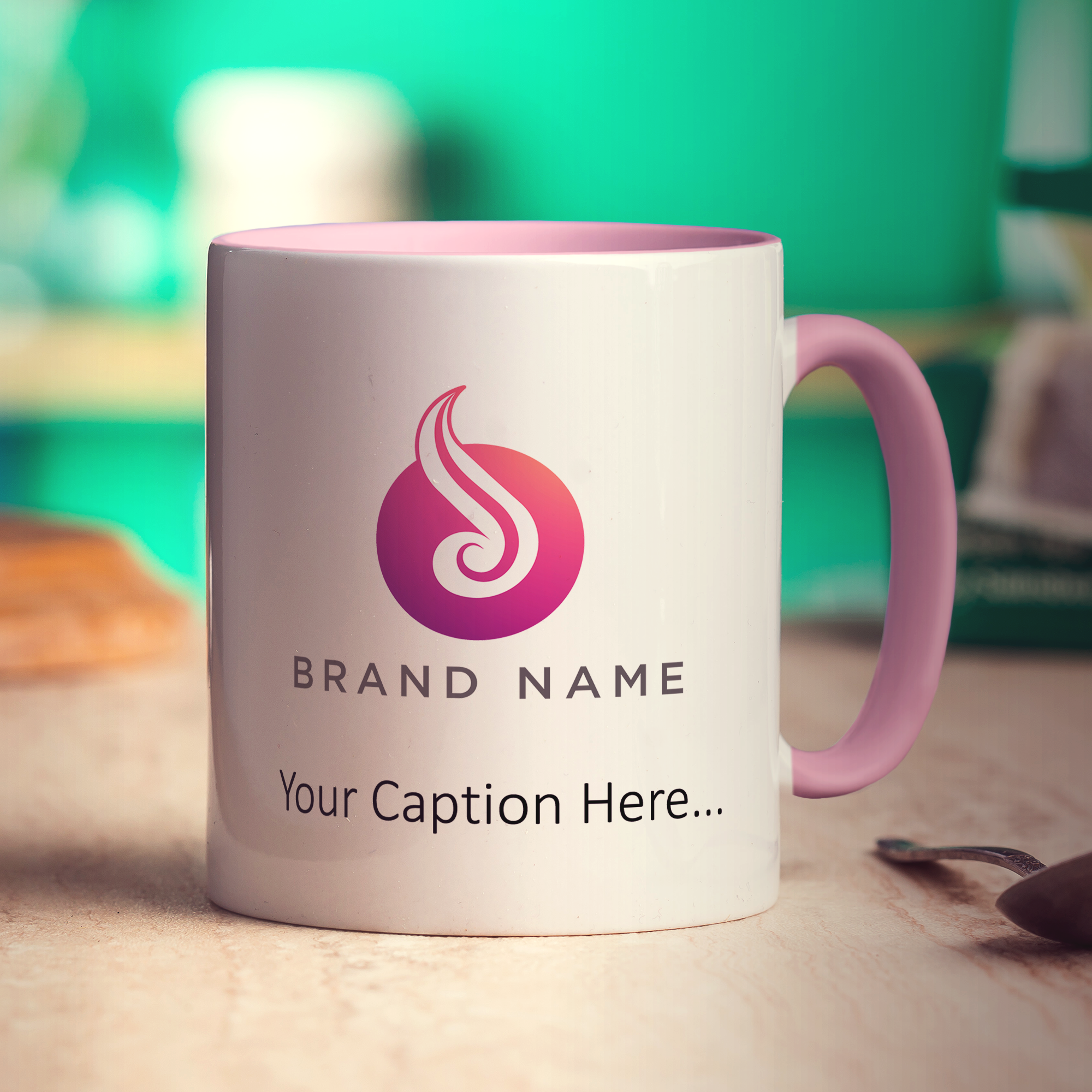 Double Sided Logo Mug with Text