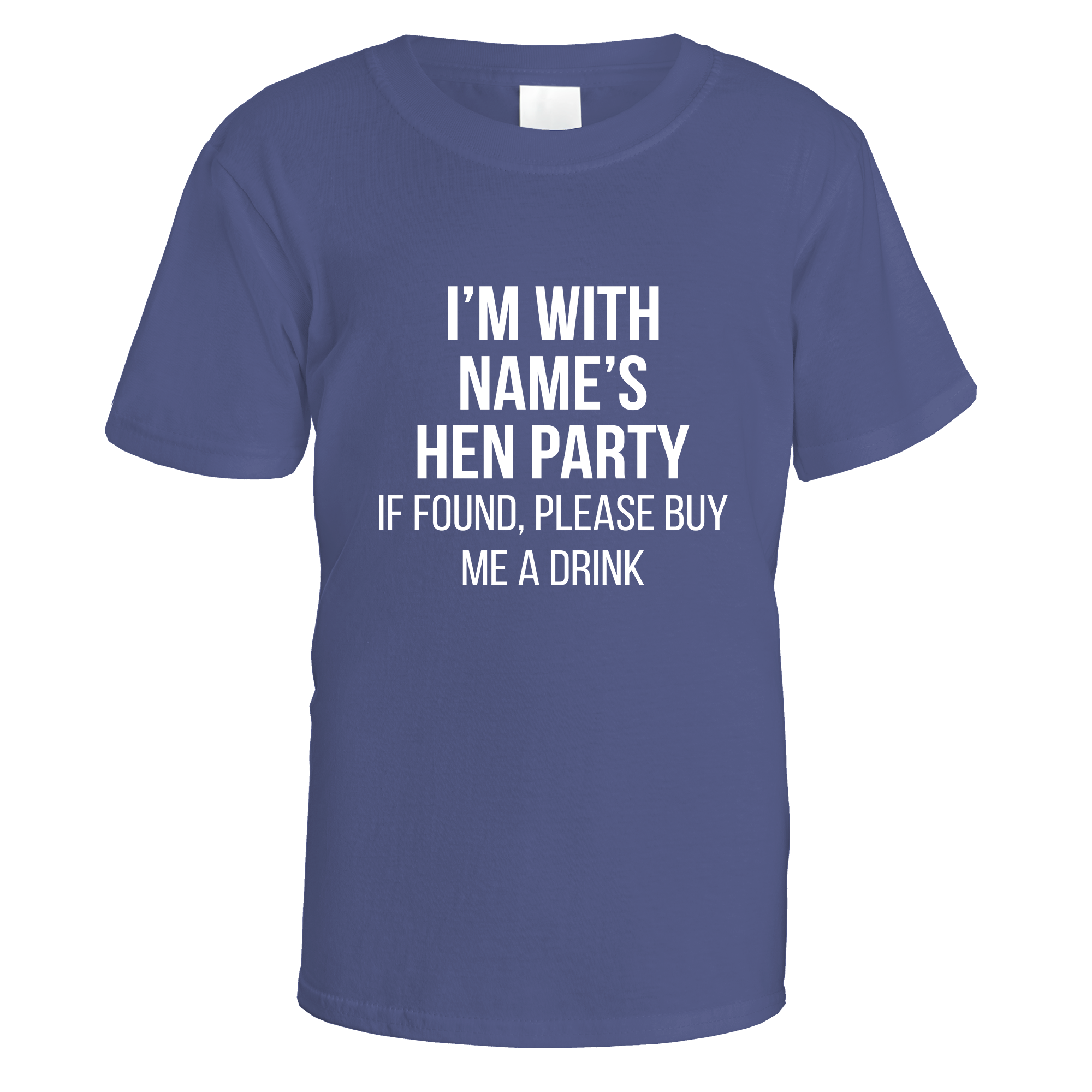 I'm With Name's Hen Party T-Shirt