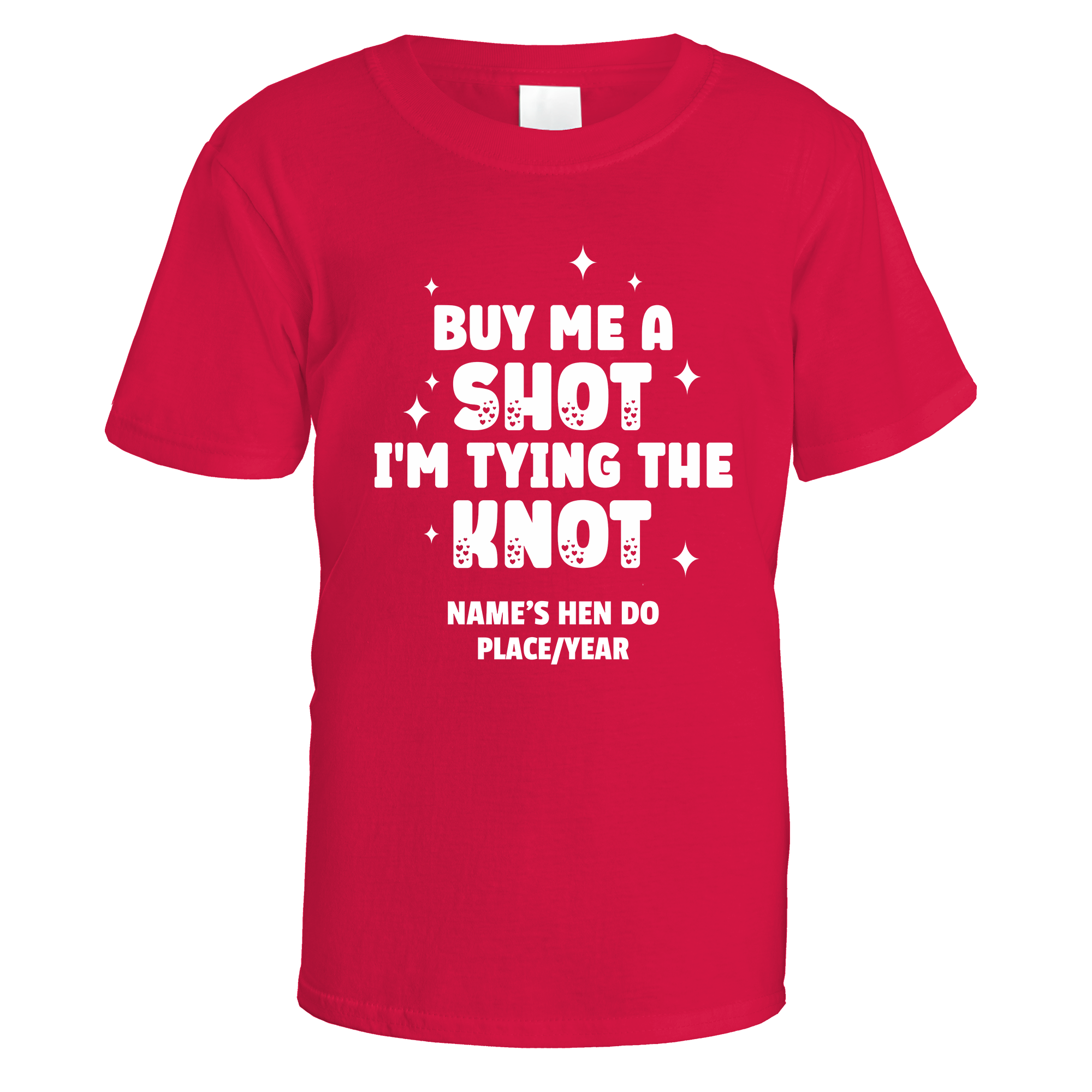 Buy Me a Shot I'm Tying the Knot Hen Do T-Shirt