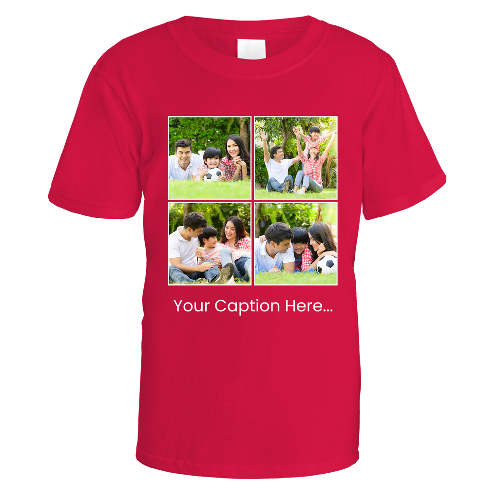 Photo Grid and Caption T-Shirt