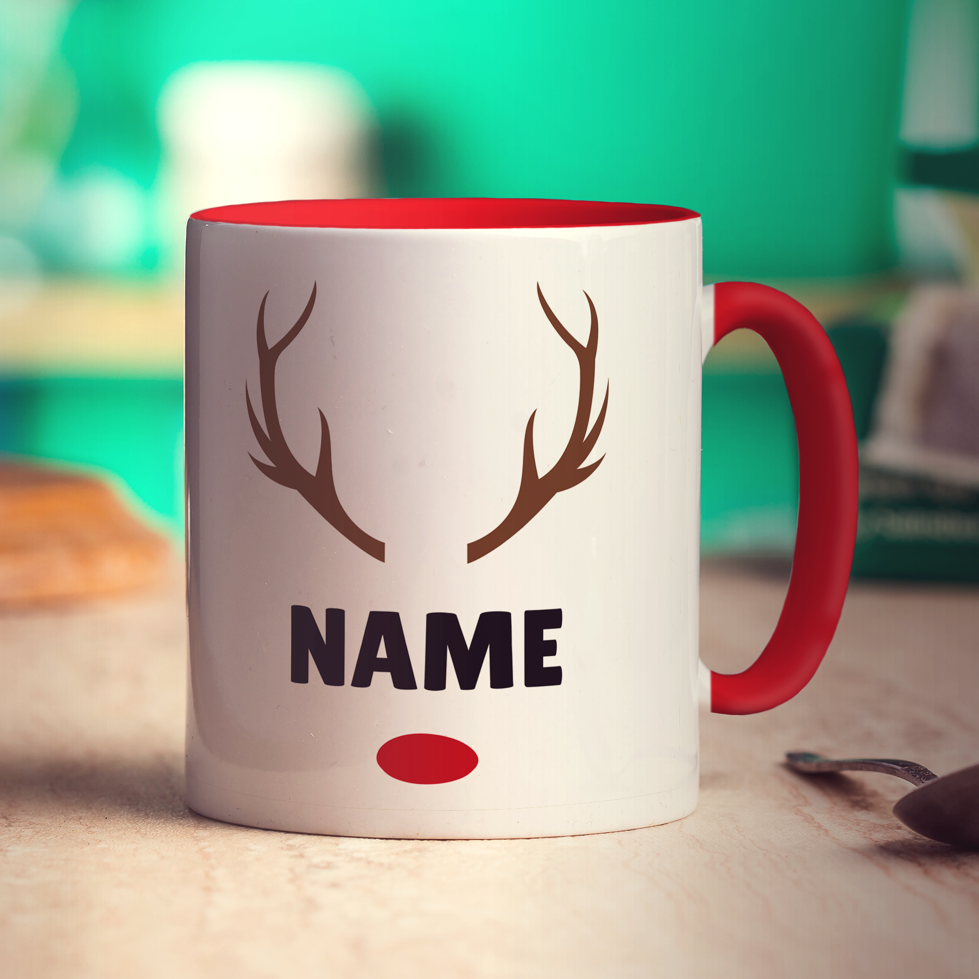 Reindeer Name Mug