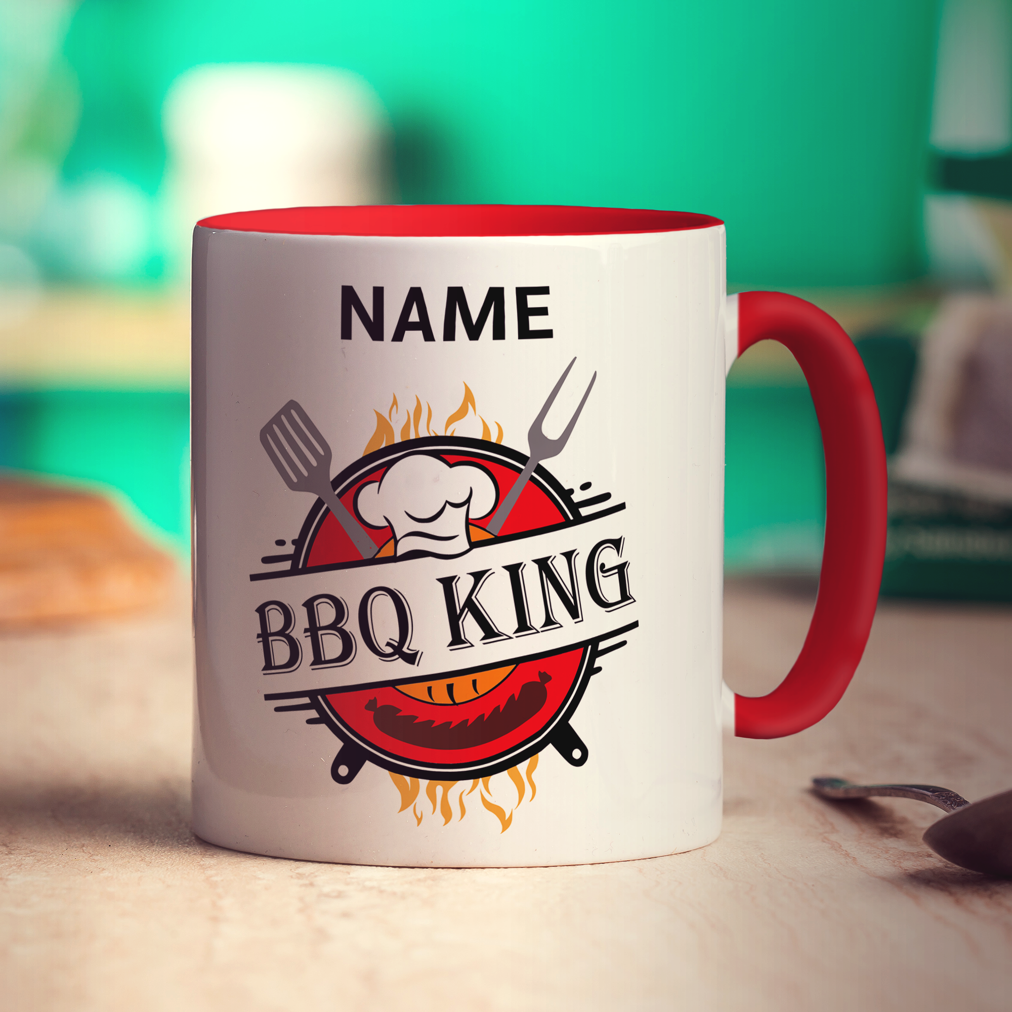 BBQ King Name Mug