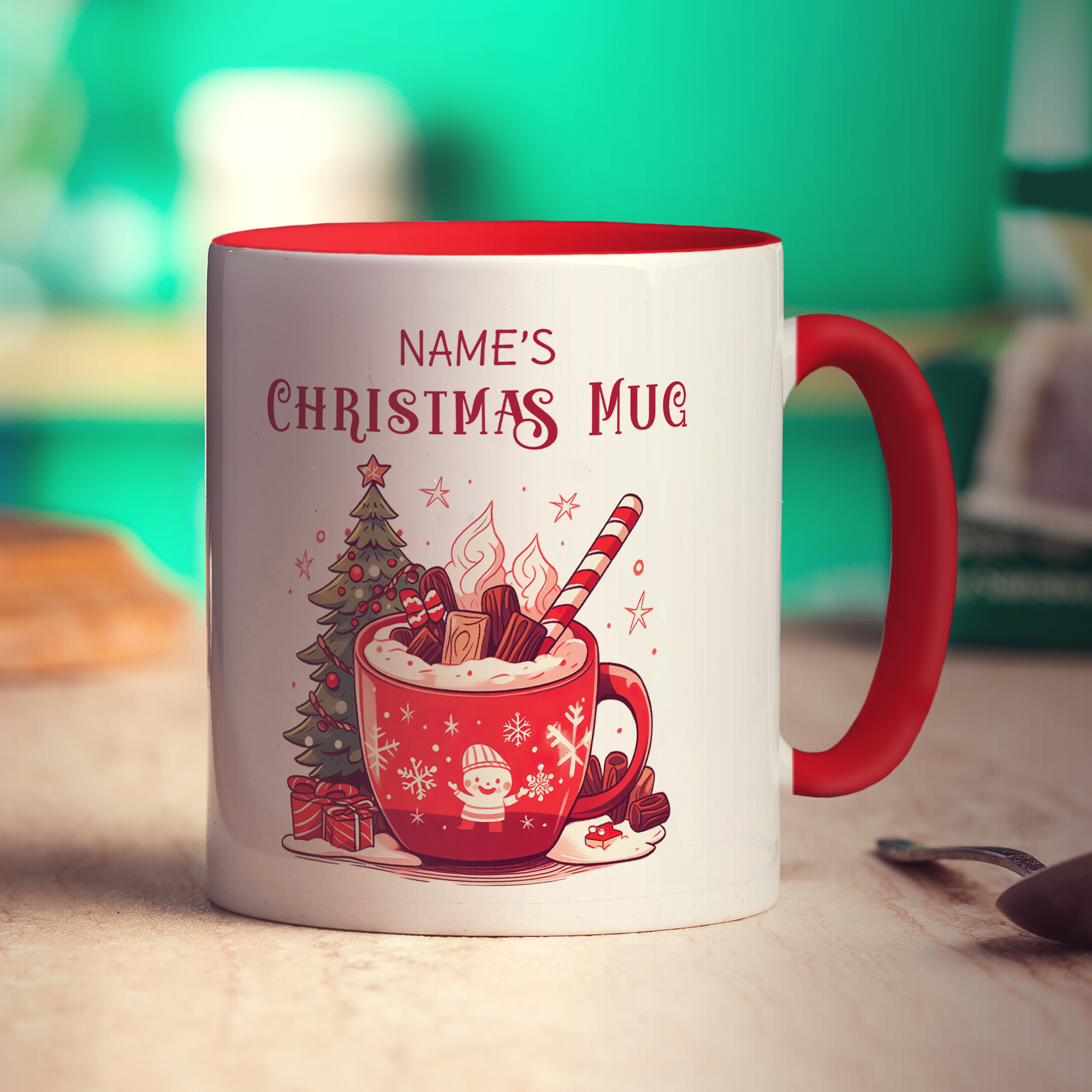 Christmas Hot Chocolate Name Mug
