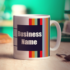 Promotional Mug with Funky Stripes