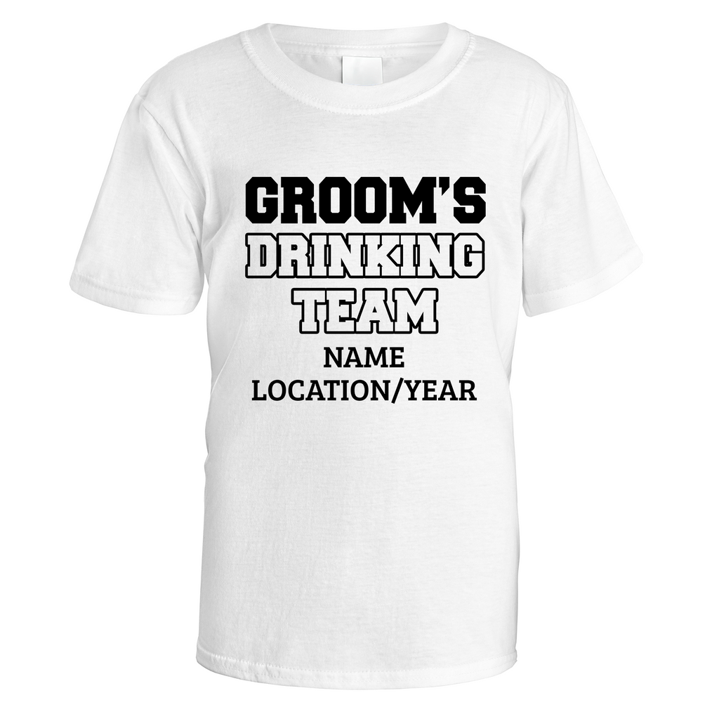 Groom's Drinking Team Stag Do T-Shirt