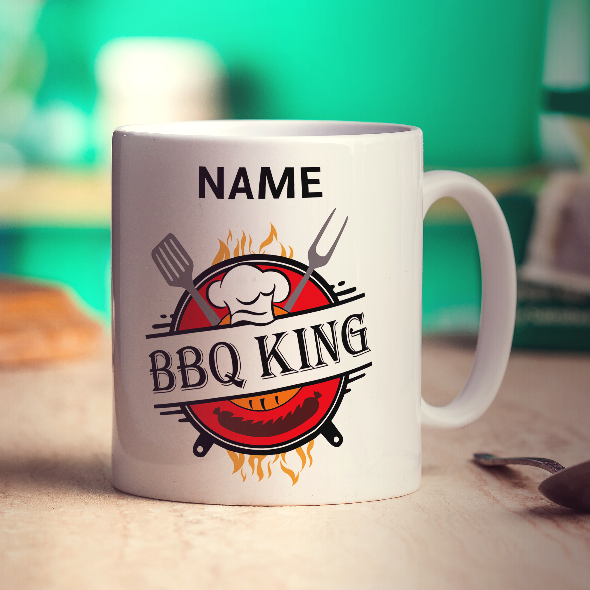 BBQ King Name Mug