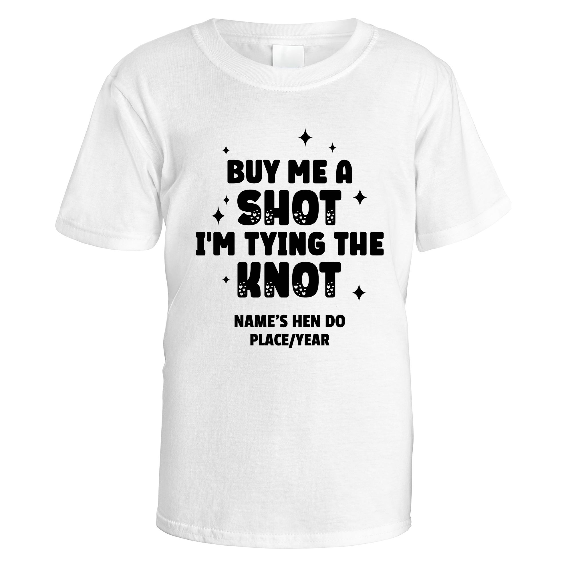 Buy Me a Shot I'm Tying the Knot Hen Do T-Shirt