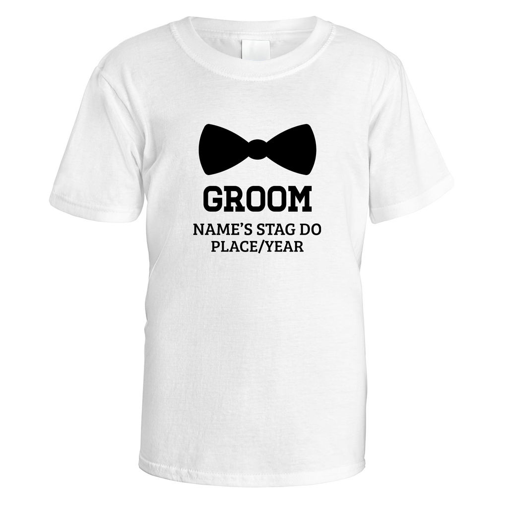 Groom Bow Tie Stag Do T-Shirt
