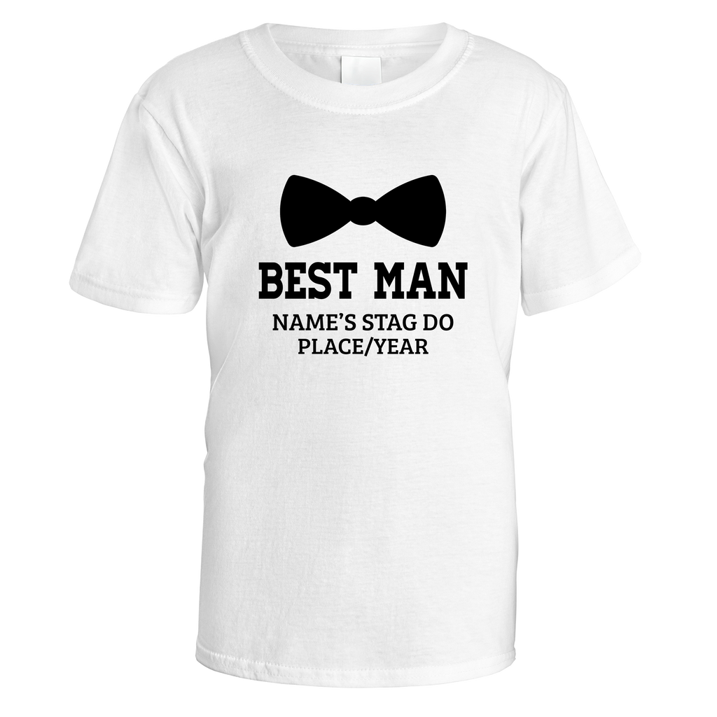 Best Man Bow Tie Stag Do T-Shirt