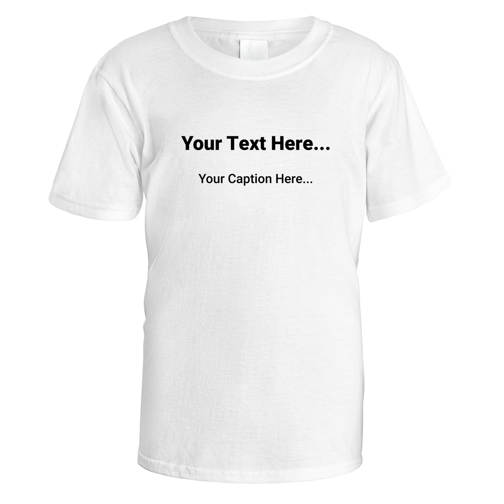 Personalised Header and Caption T-Shirt