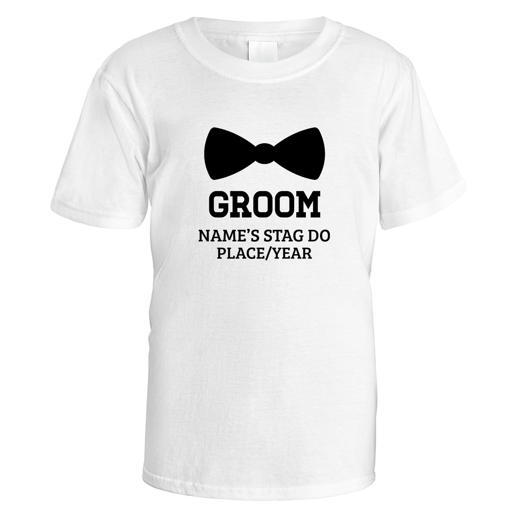 Groom Bow Tie Stag Do T-Shirt