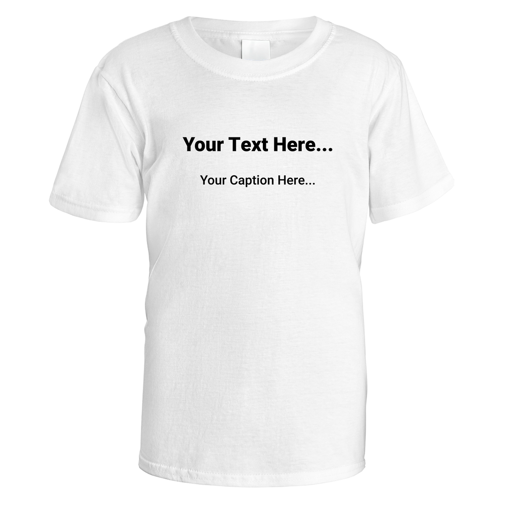 Personalised Header and Caption T-Shirt