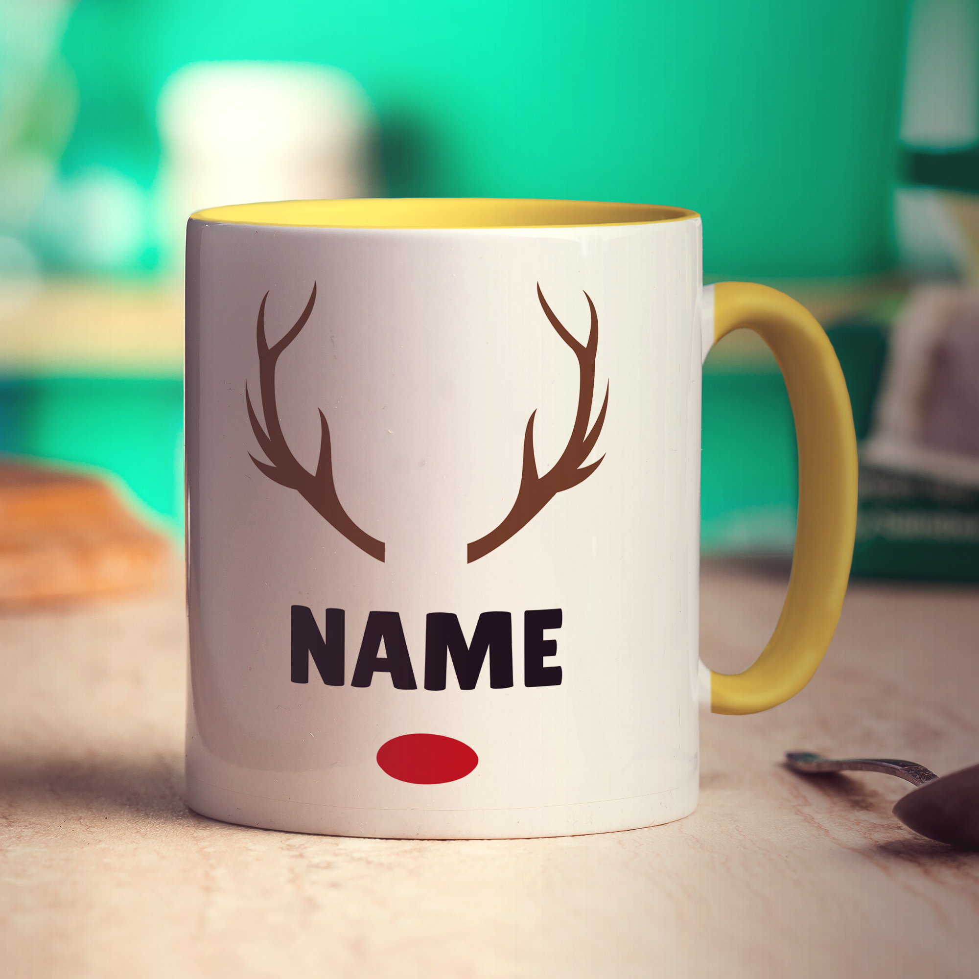 Reindeer Name Mug