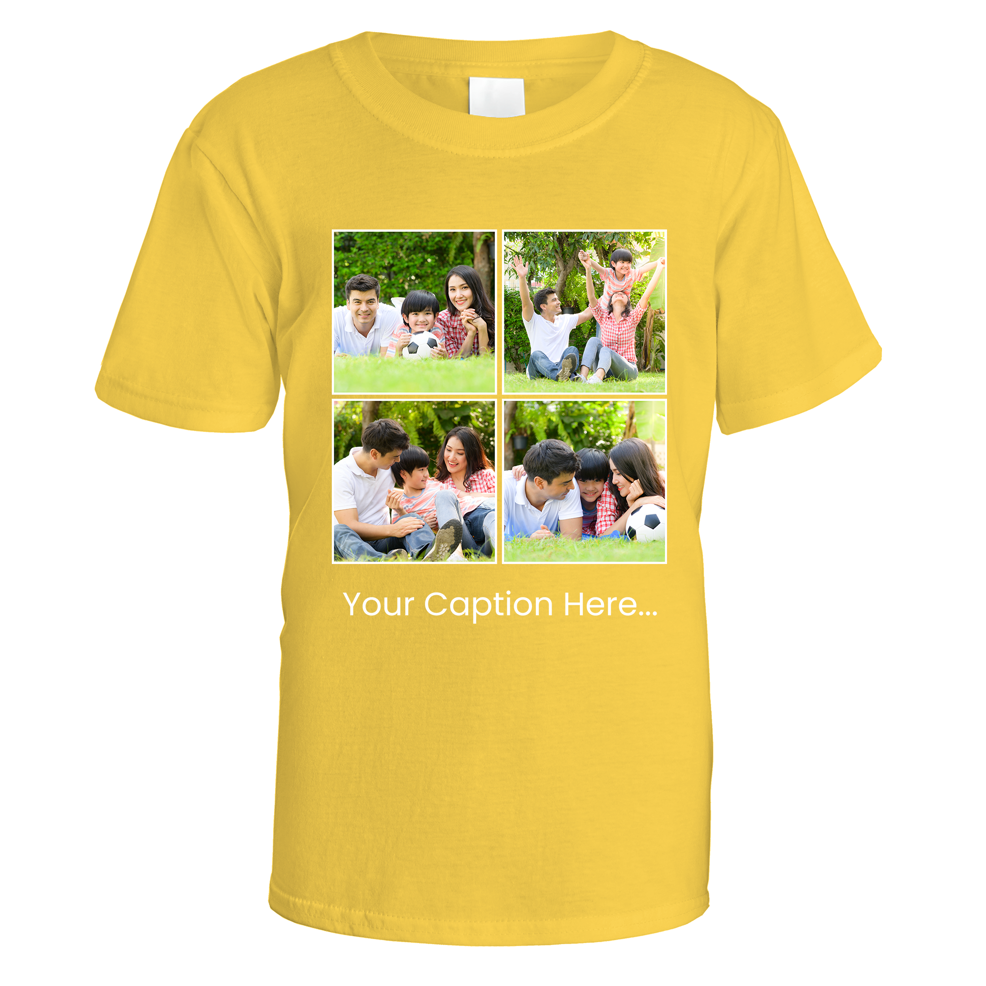 Photo Grid and Caption T-Shirt