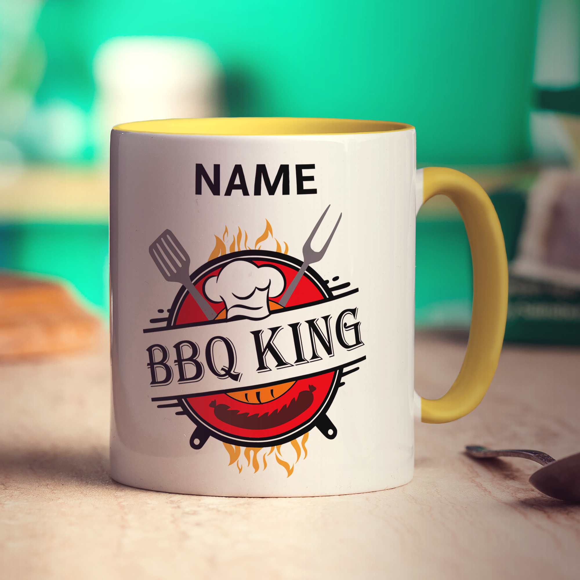 BBQ King Name Mug