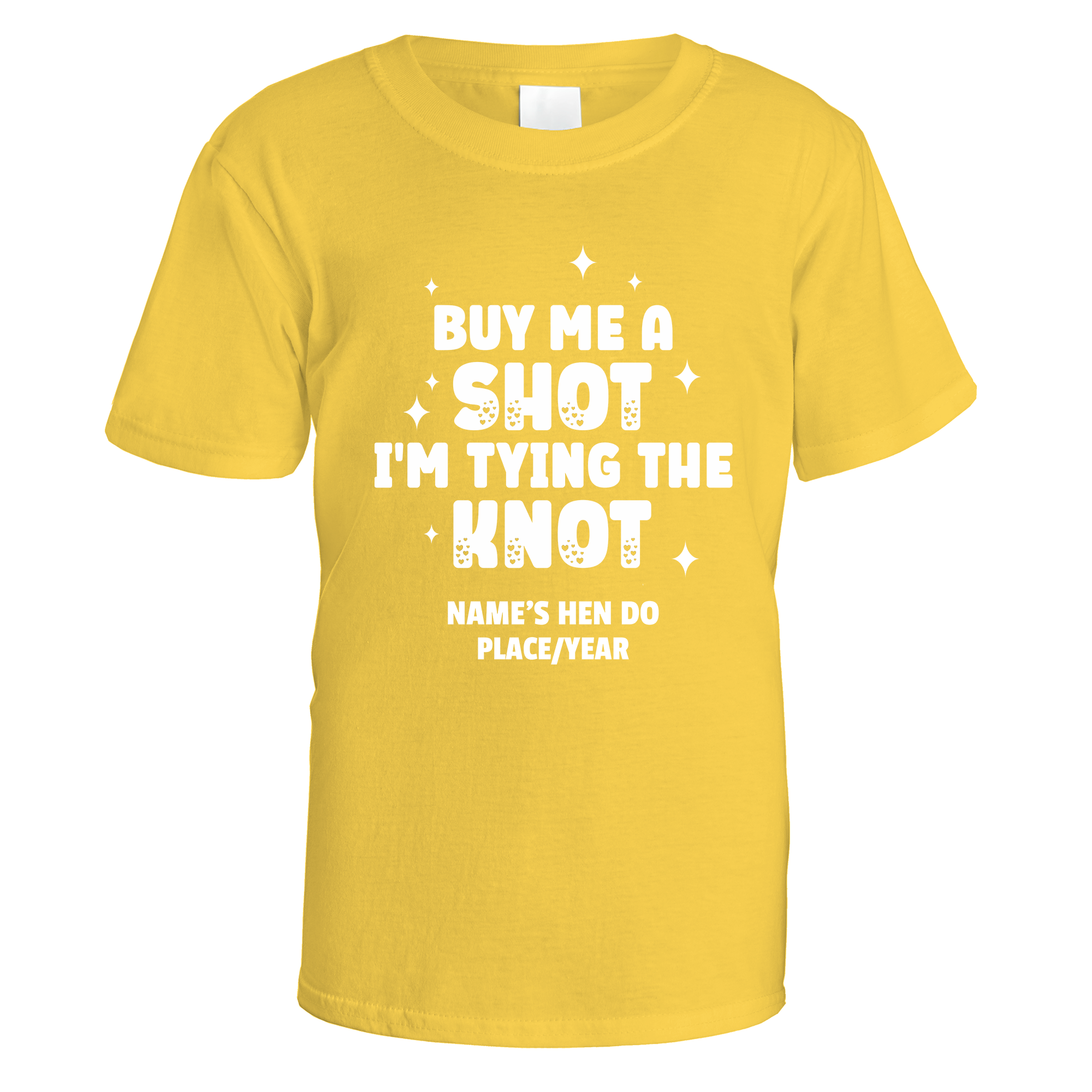 Buy Me a Shot I'm Tying the Knot Hen Do T-Shirt