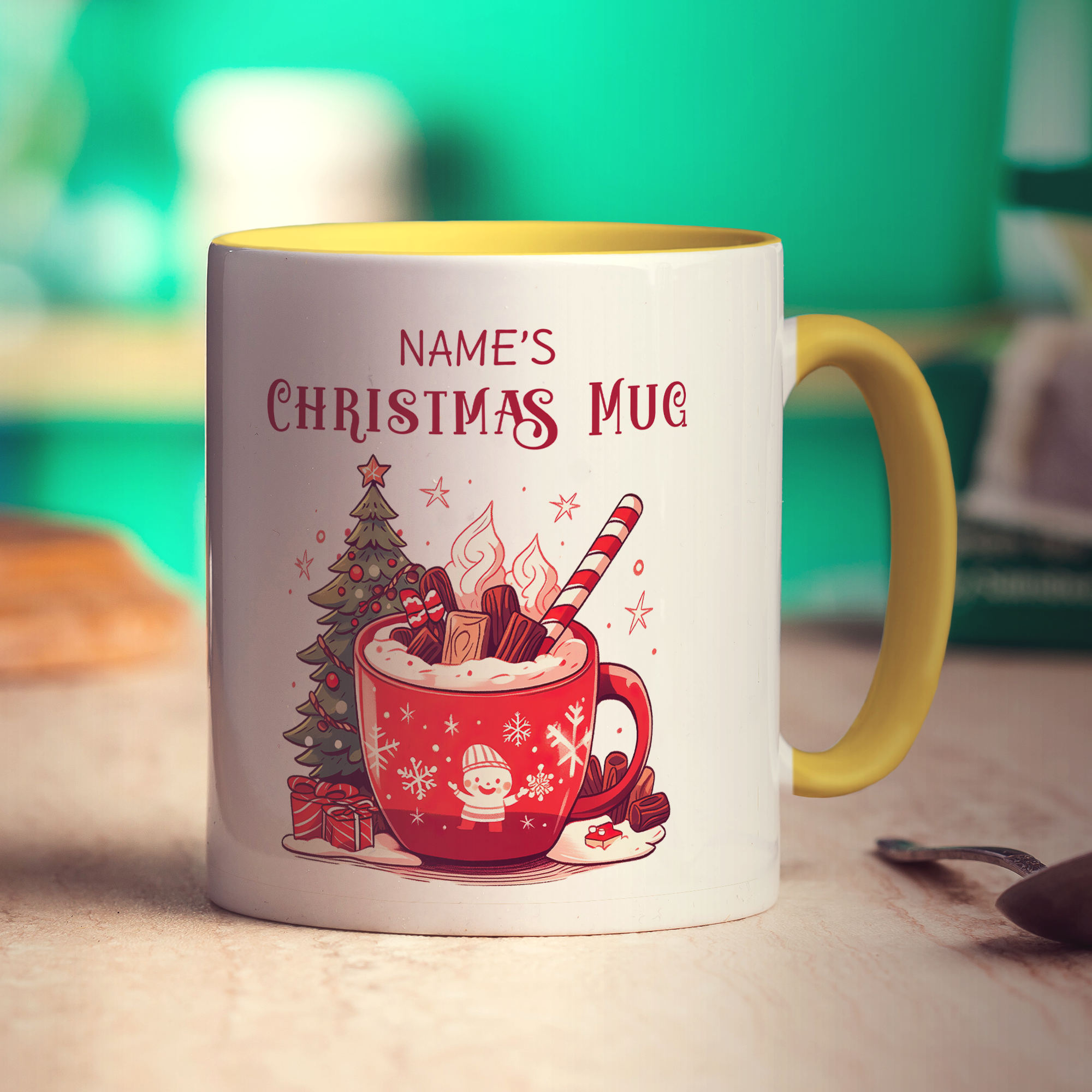 Christmas Hot Chocolate Name Mug