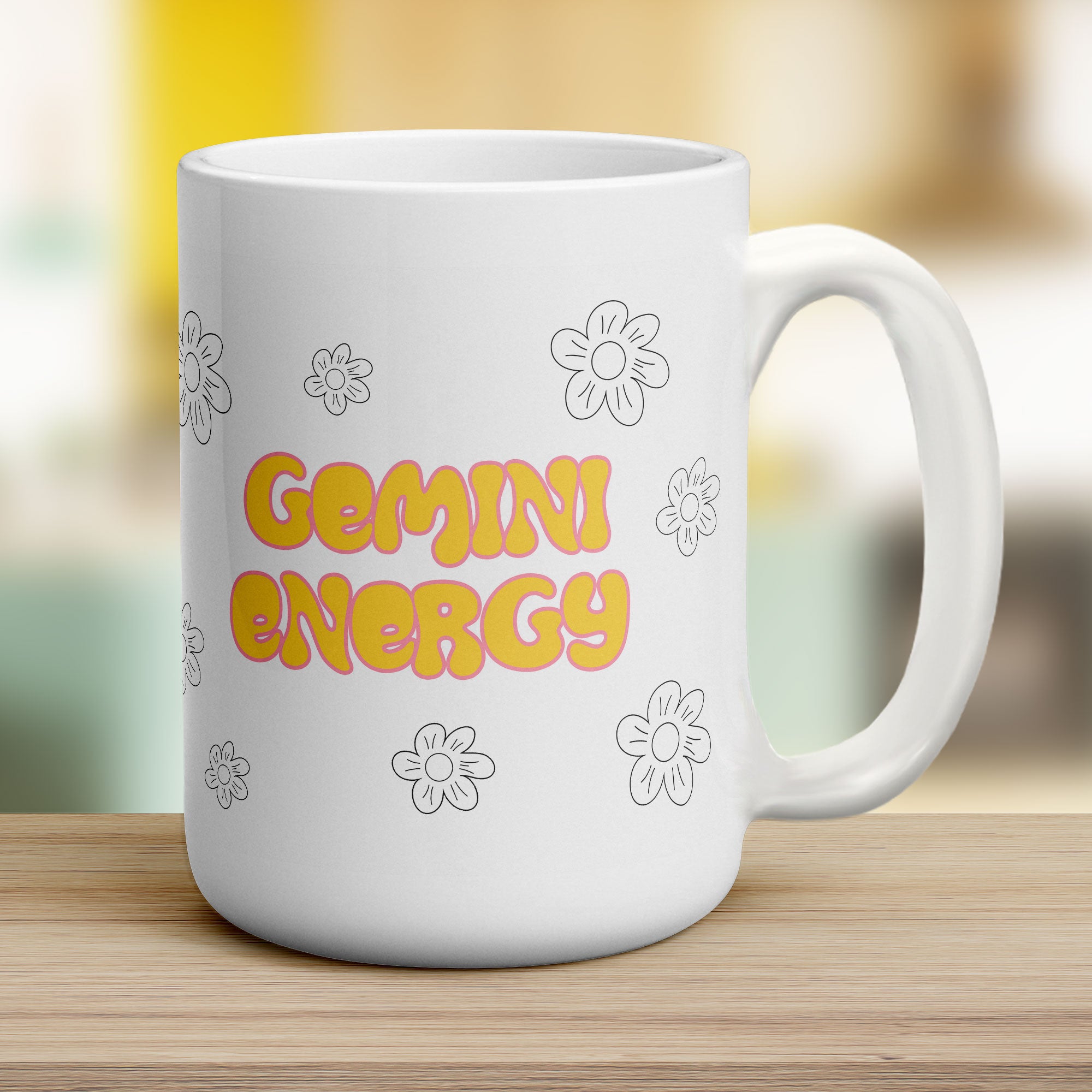 Gemini Energy Star Sign Mug