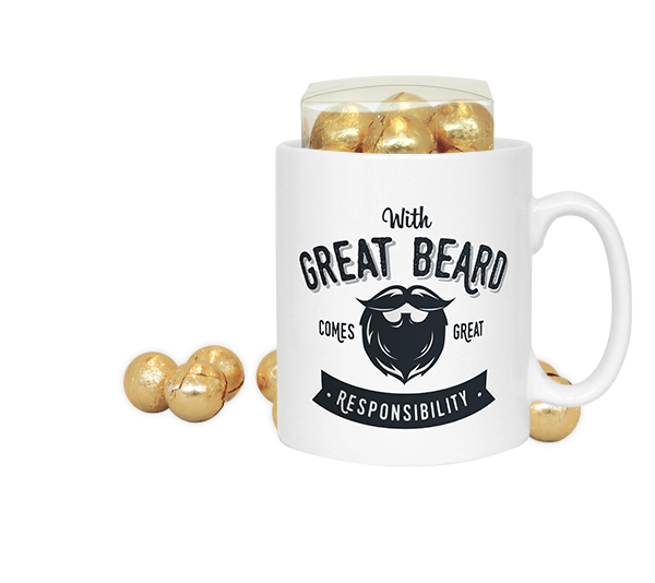 With Great Beard Comes Great Responsibility Mug