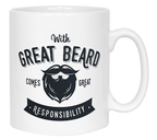With Great Beard Comes Great Responsibility Mug
