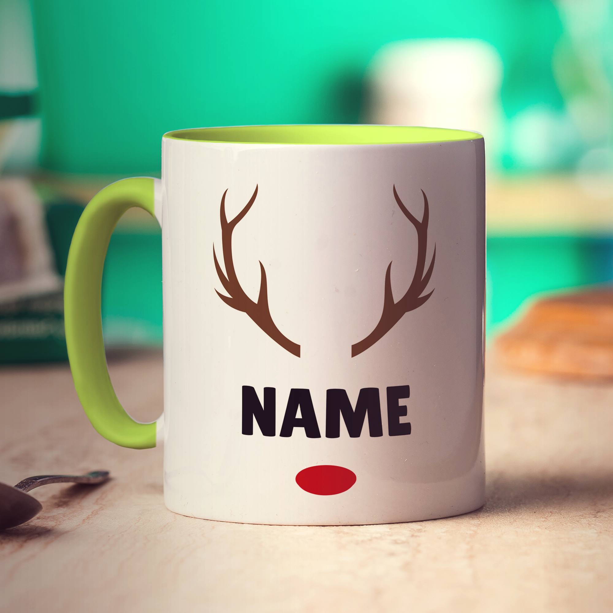 Reindeer Name Mug