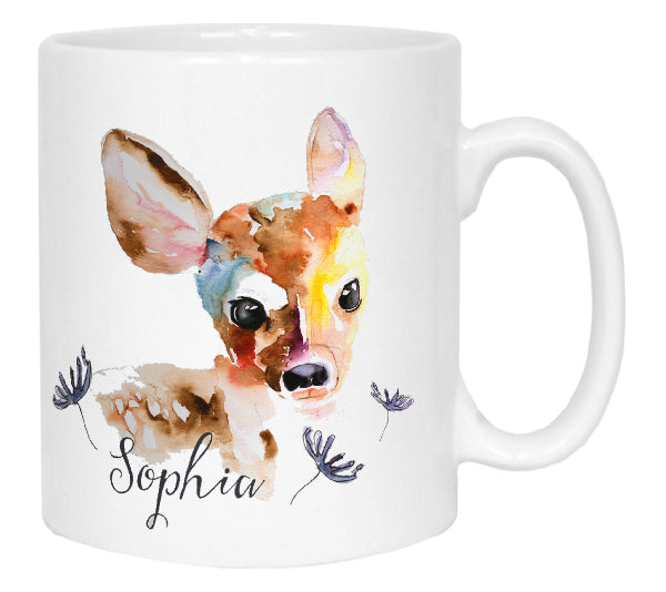 Watercolour Deer Mug by Harriet Perkins