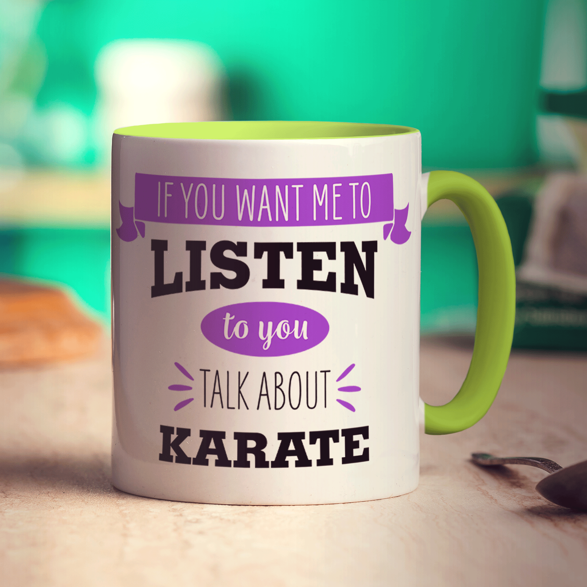 If You Want Me To Listen To You Talk About Karate Mug