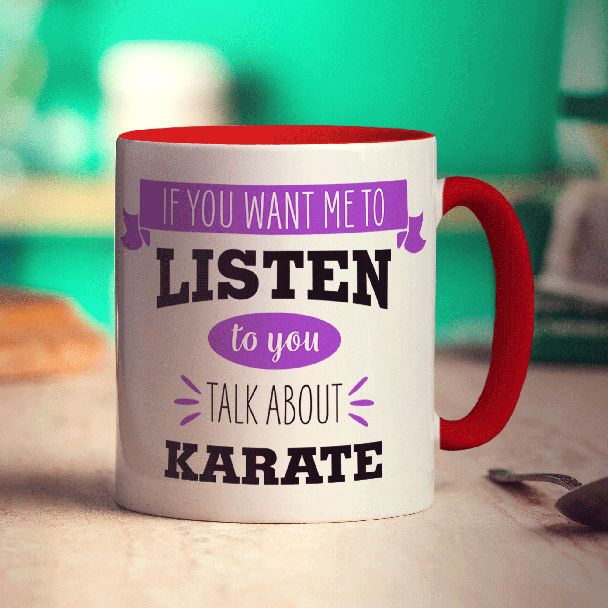 If You Want Me To Listen To You Talk About Karate Mug