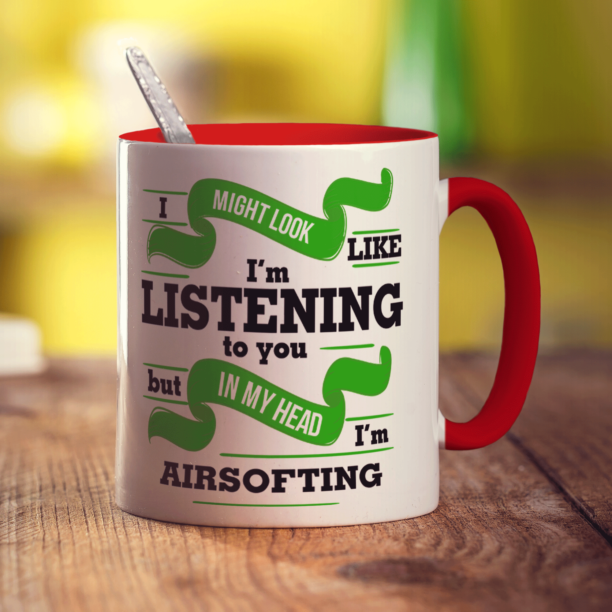In My Head I'm Airsofting Mug