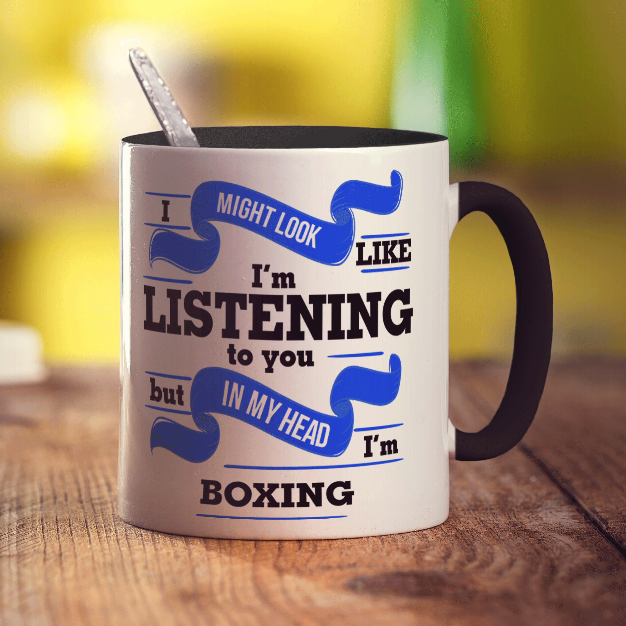 In My Head I'm Boxing Mug