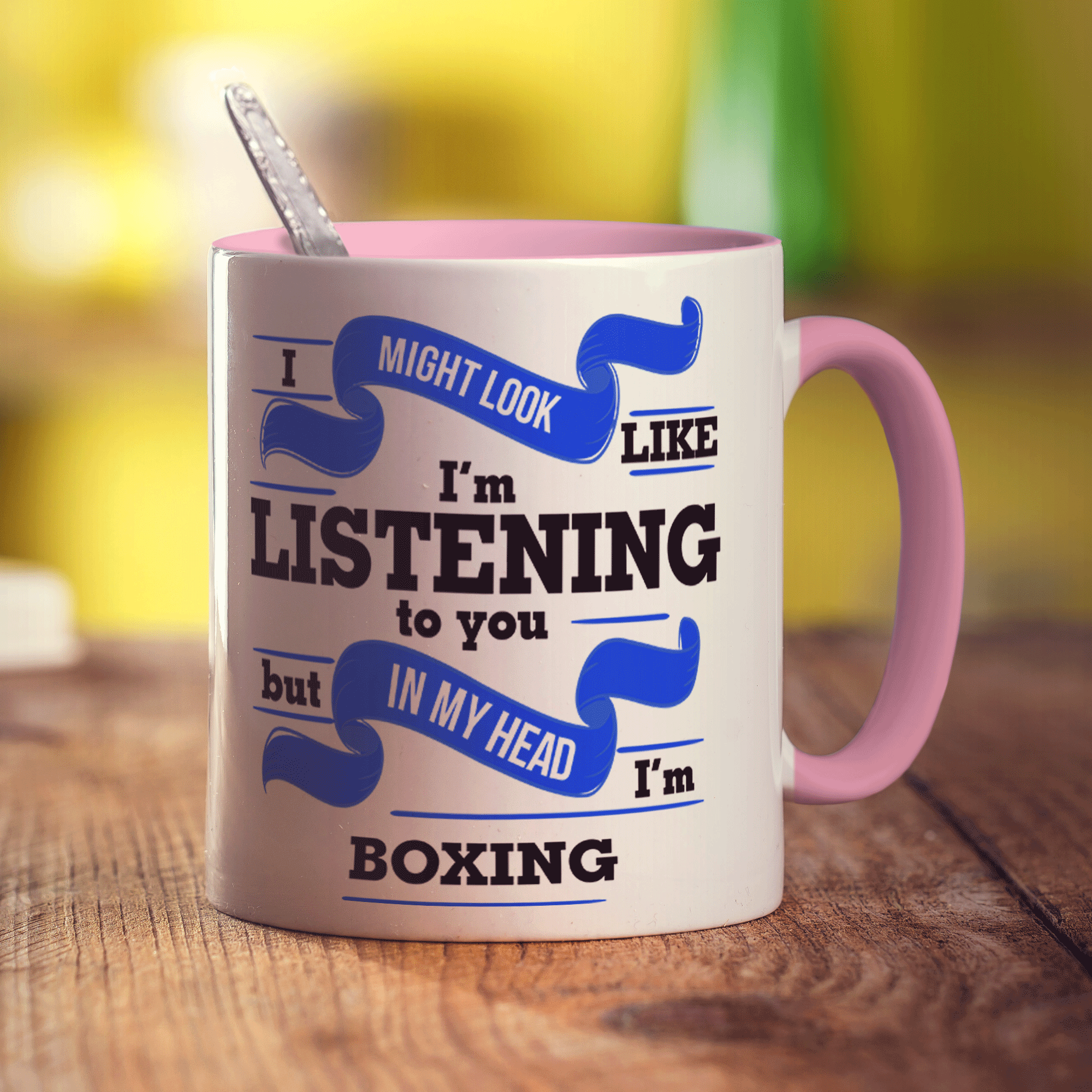 In My Head I'm Boxing Mug