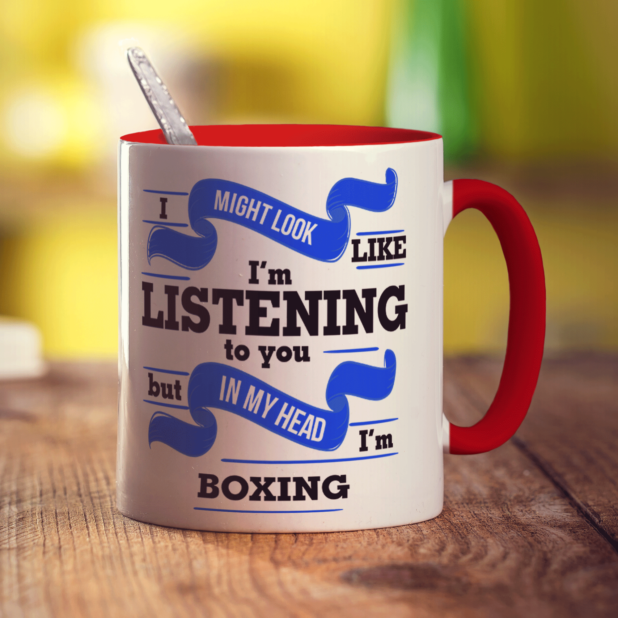 In My Head I'm Boxing Mug